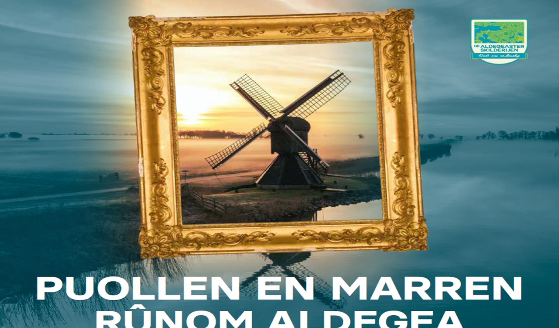 Boekwerkje Puollen en Marren rûnom Aldegea uitgereikt aan Jolke Groenveld en Ygram Ykema