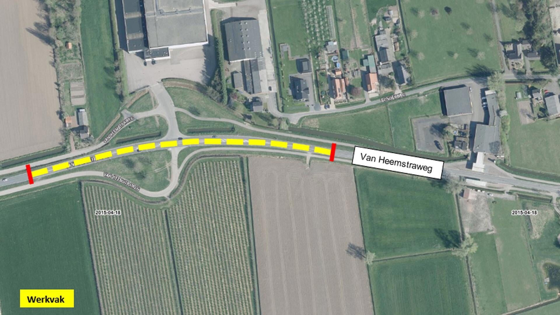Wegafsluiting Van Heemstraweg Beneden-Leeuwen