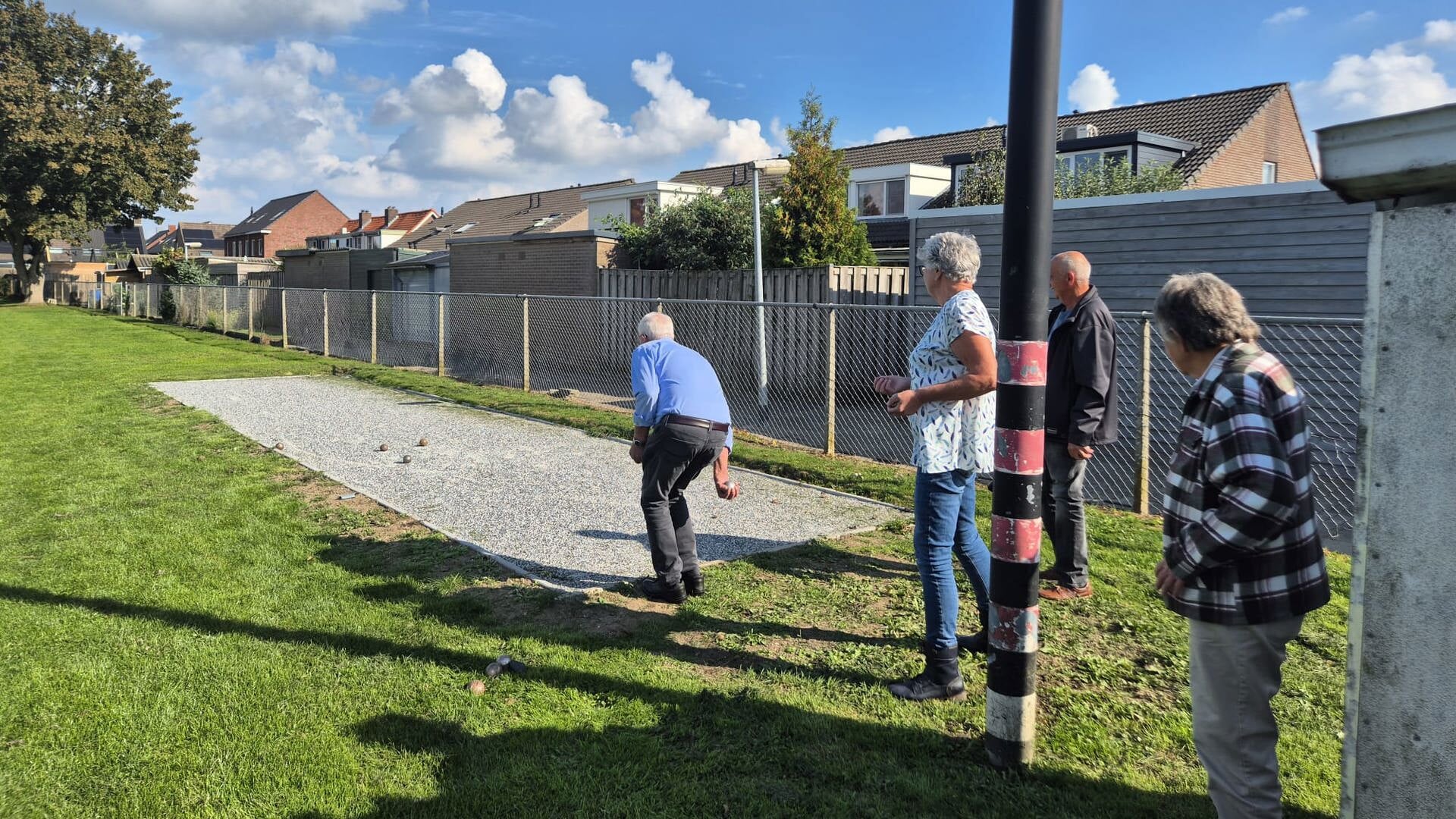 Opening nieuwe Jeu de Boulesbaan in Heerewaarden