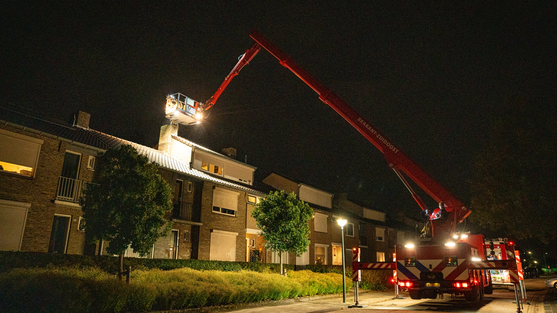 Schoorsteenbrand in Geldrop