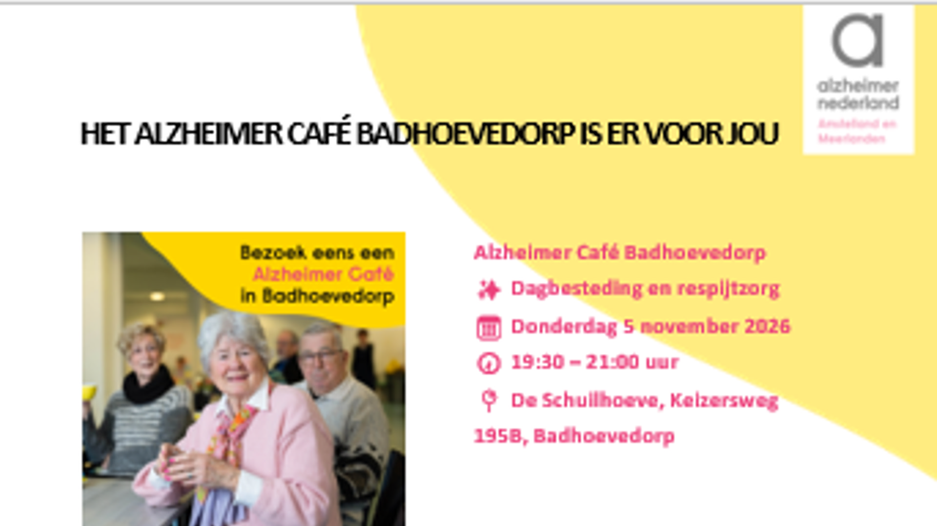 Alzheimer Café Badhoevedorp