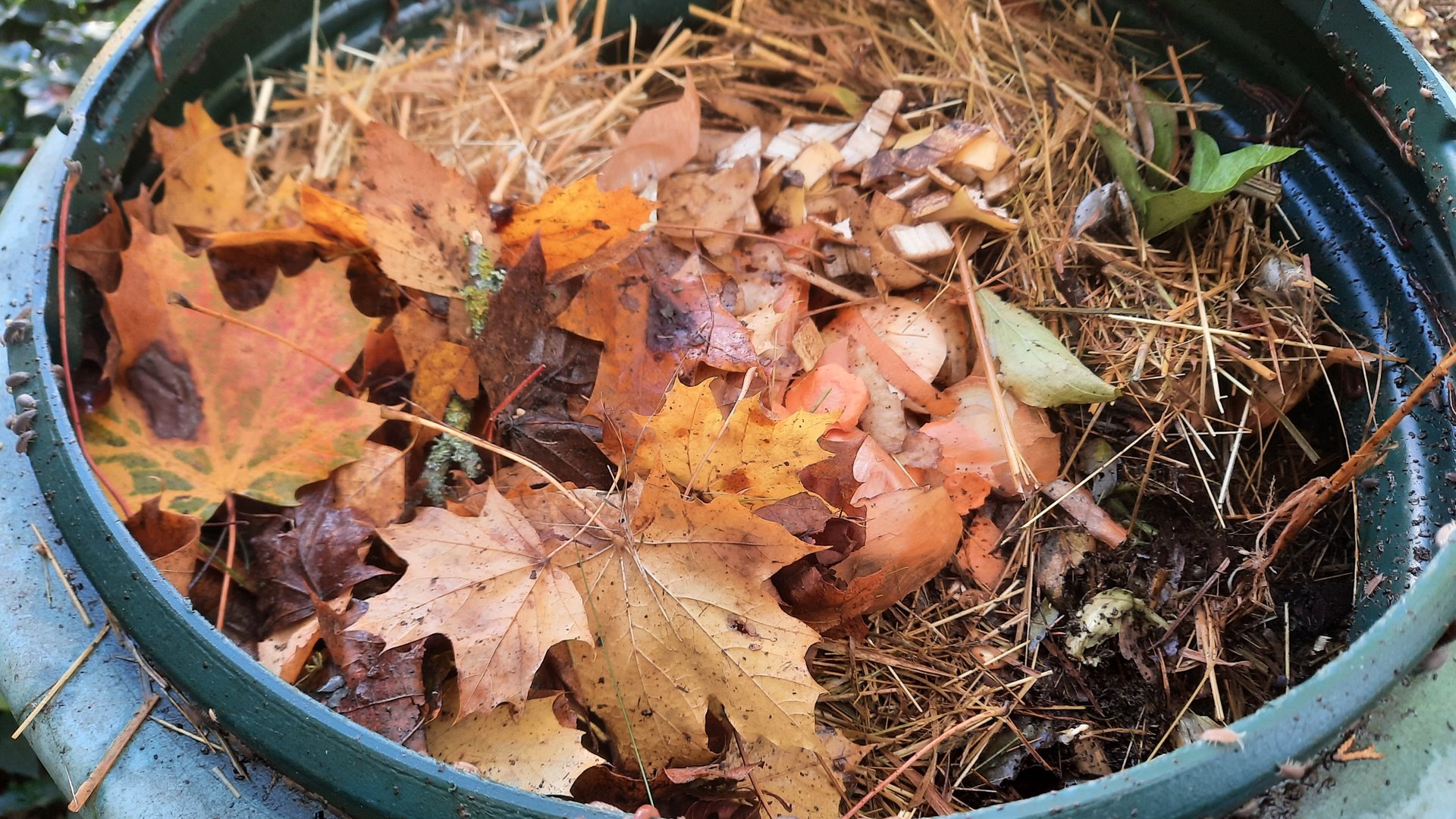 De cirkel is rond met compost