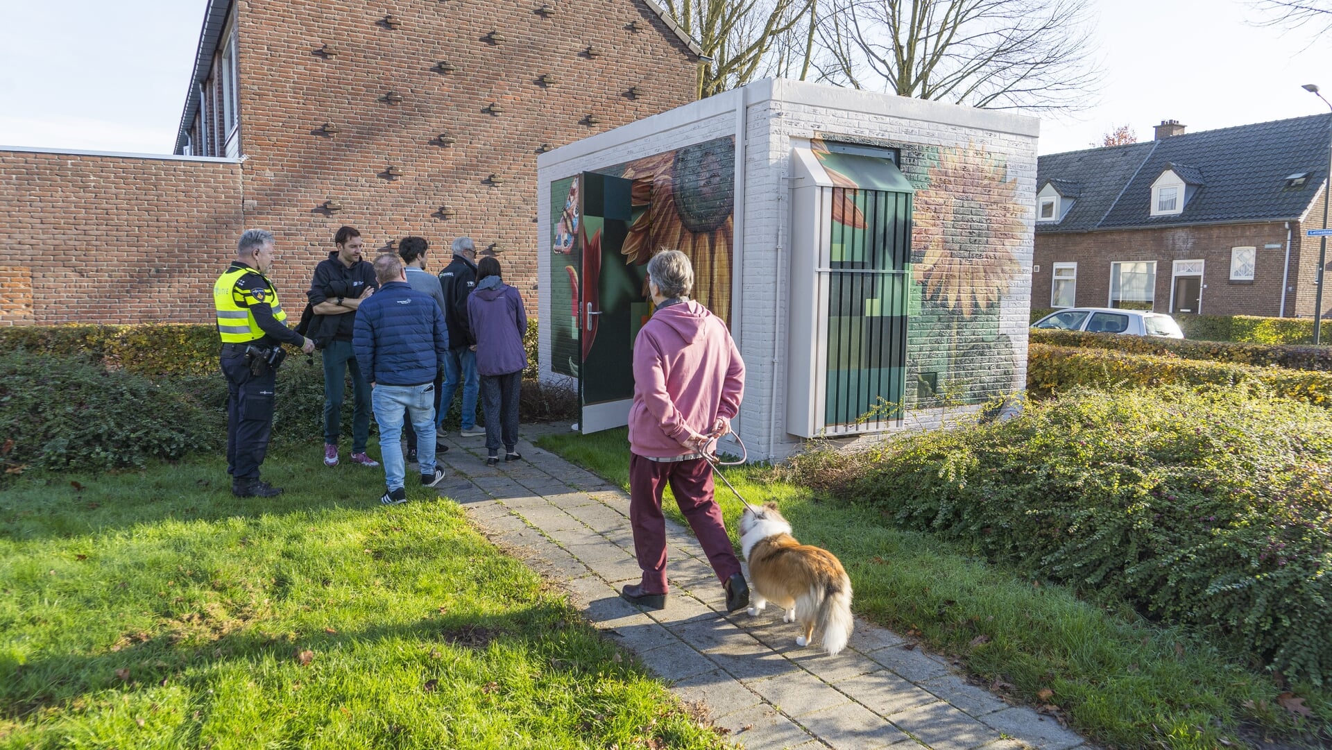 Kleurrijk kunstwerk fleurt Bloemenwijk op