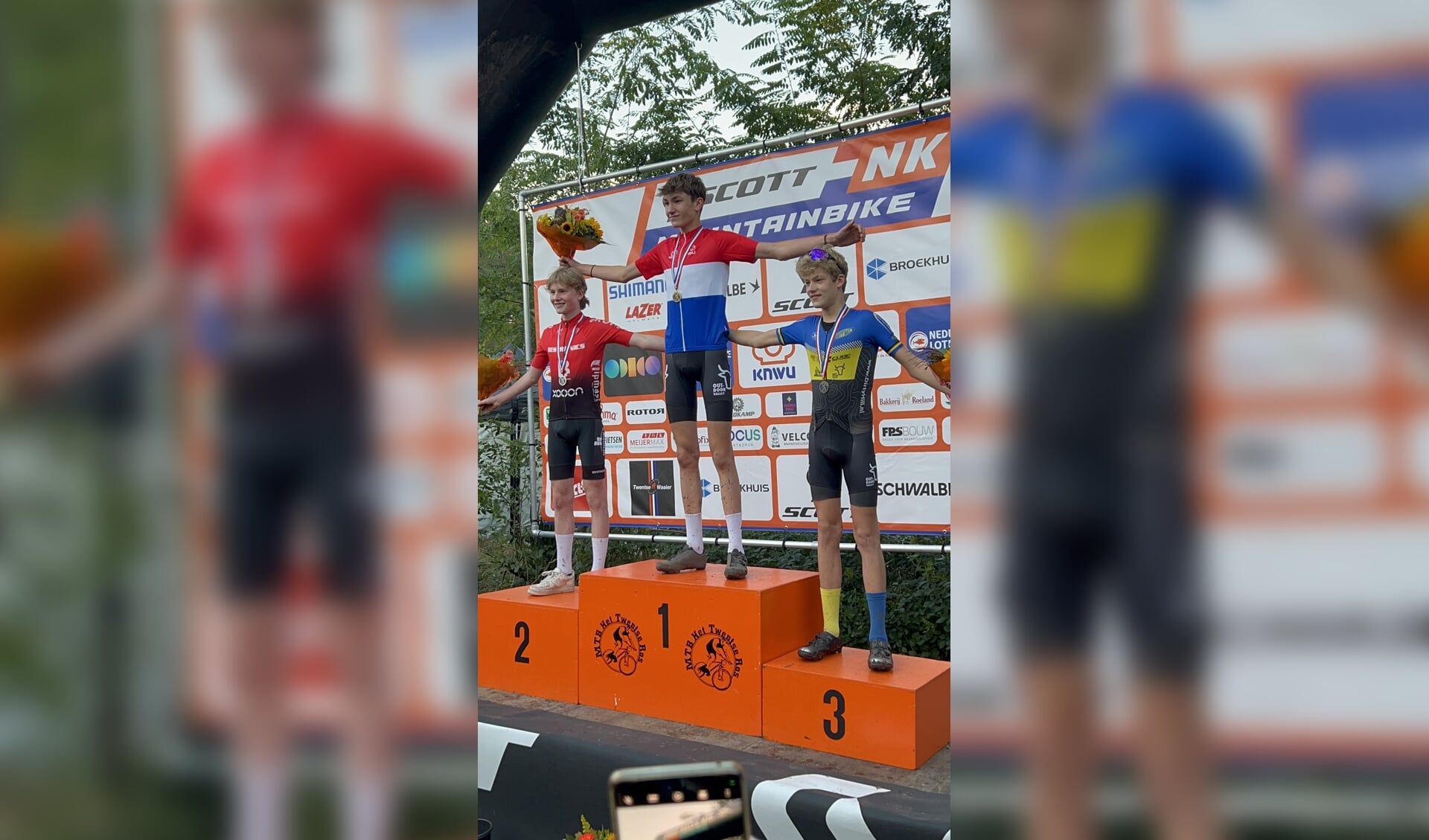 David van Aalst (14) Nederlands kampioen op de mountainbike