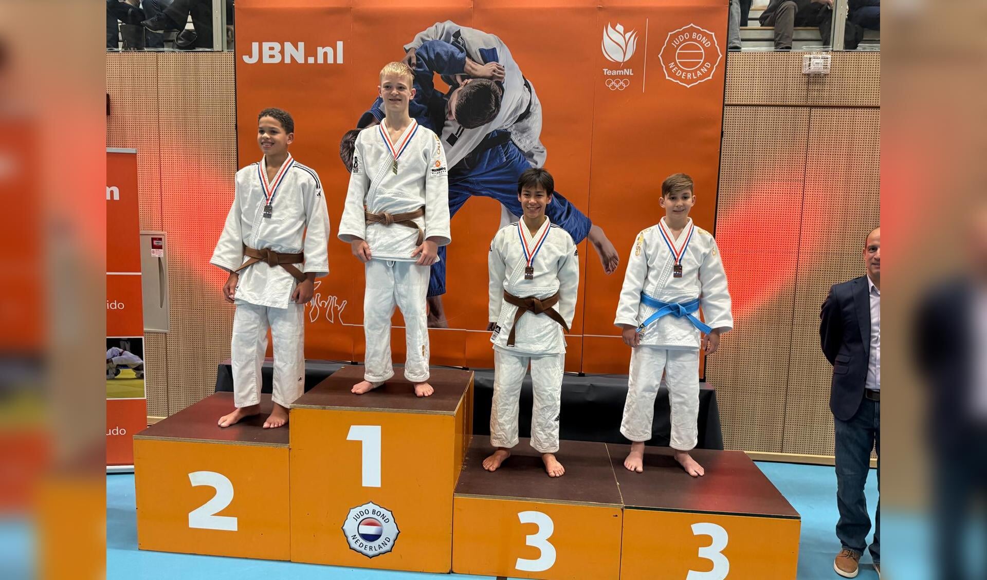 Dean Hergarden uit Beverwijk kroont zich tot Nederlands Kampioen Judo