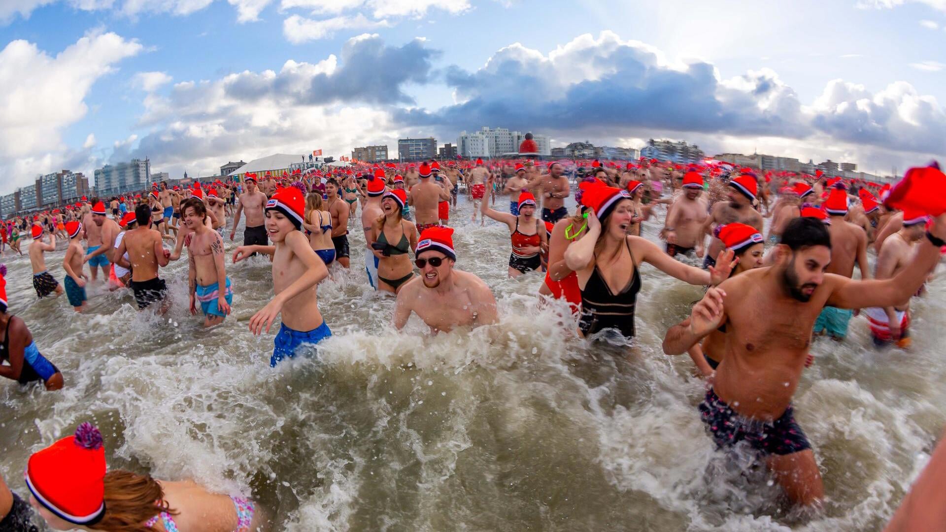 Unox nieuwjaarsduik 2025 in Scheveningen afgelast