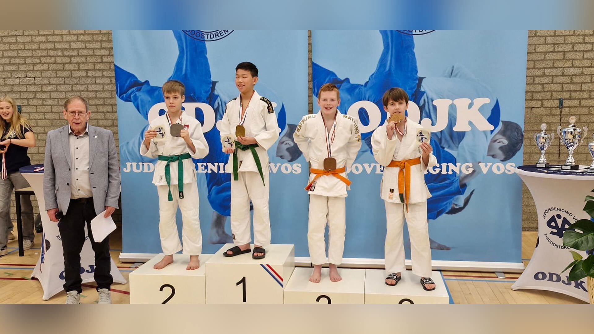 Vier keer brons voor Judo Dedemsvaart op sterk internationaal toernooi in Emmen