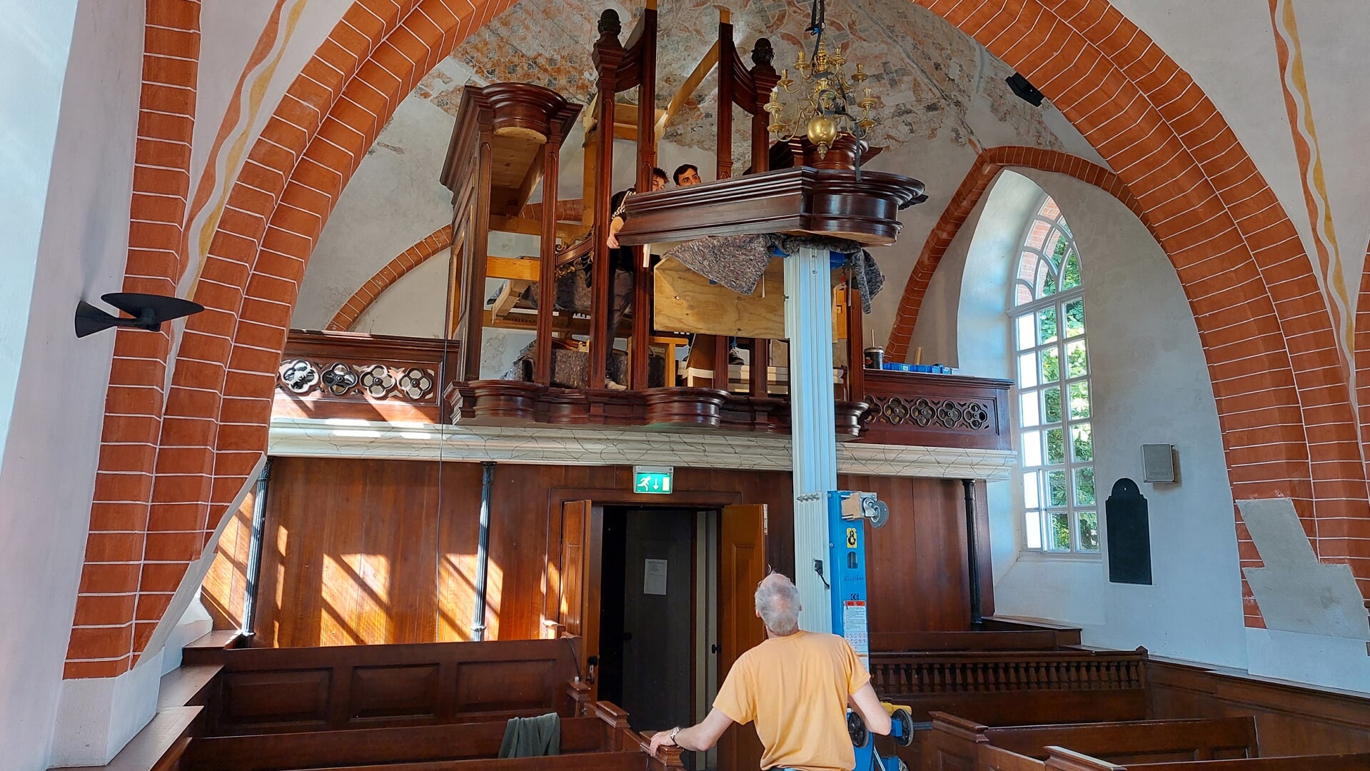 Opbouw orgel Den Andel van start