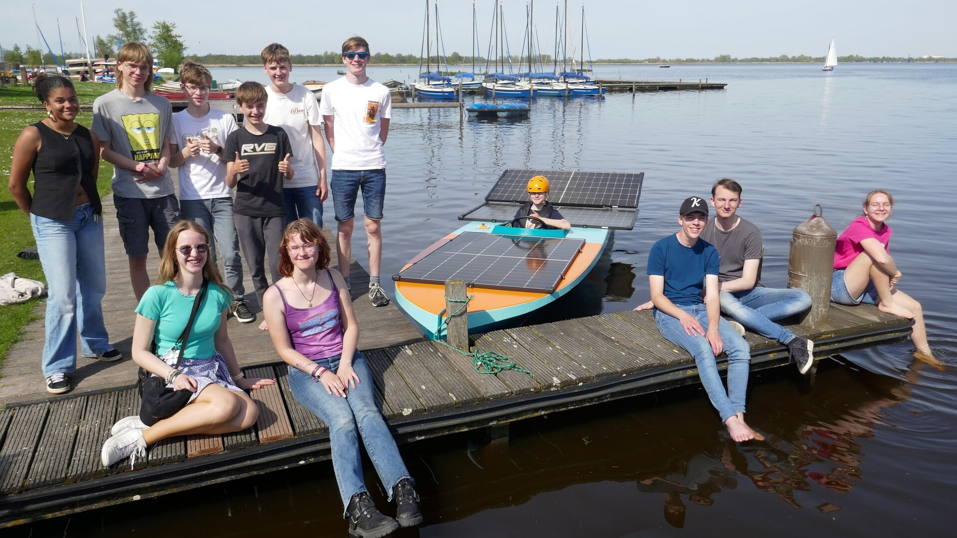 Geslaagde proefvaart Lindenborg Solarboot - De Krant