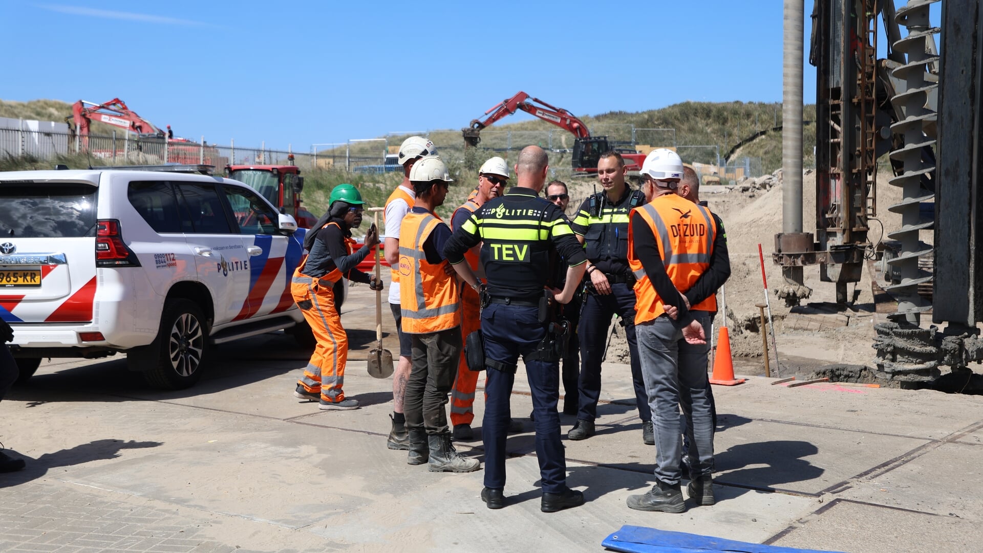 Explosief gevonden op bouwterrein nabij Zuidelijk Havenhoofd in Scheveningen