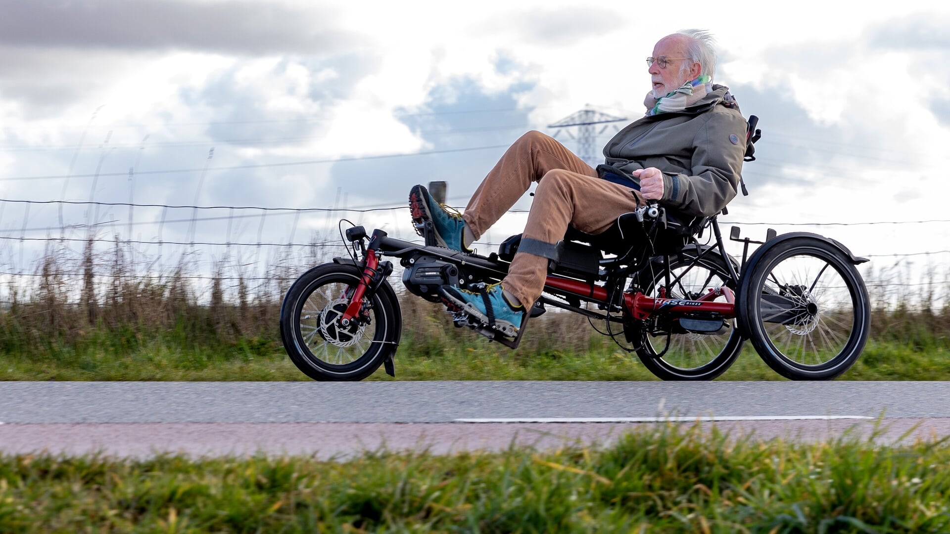 Ligfietser Teun van der Steeg laat zich niet beperken