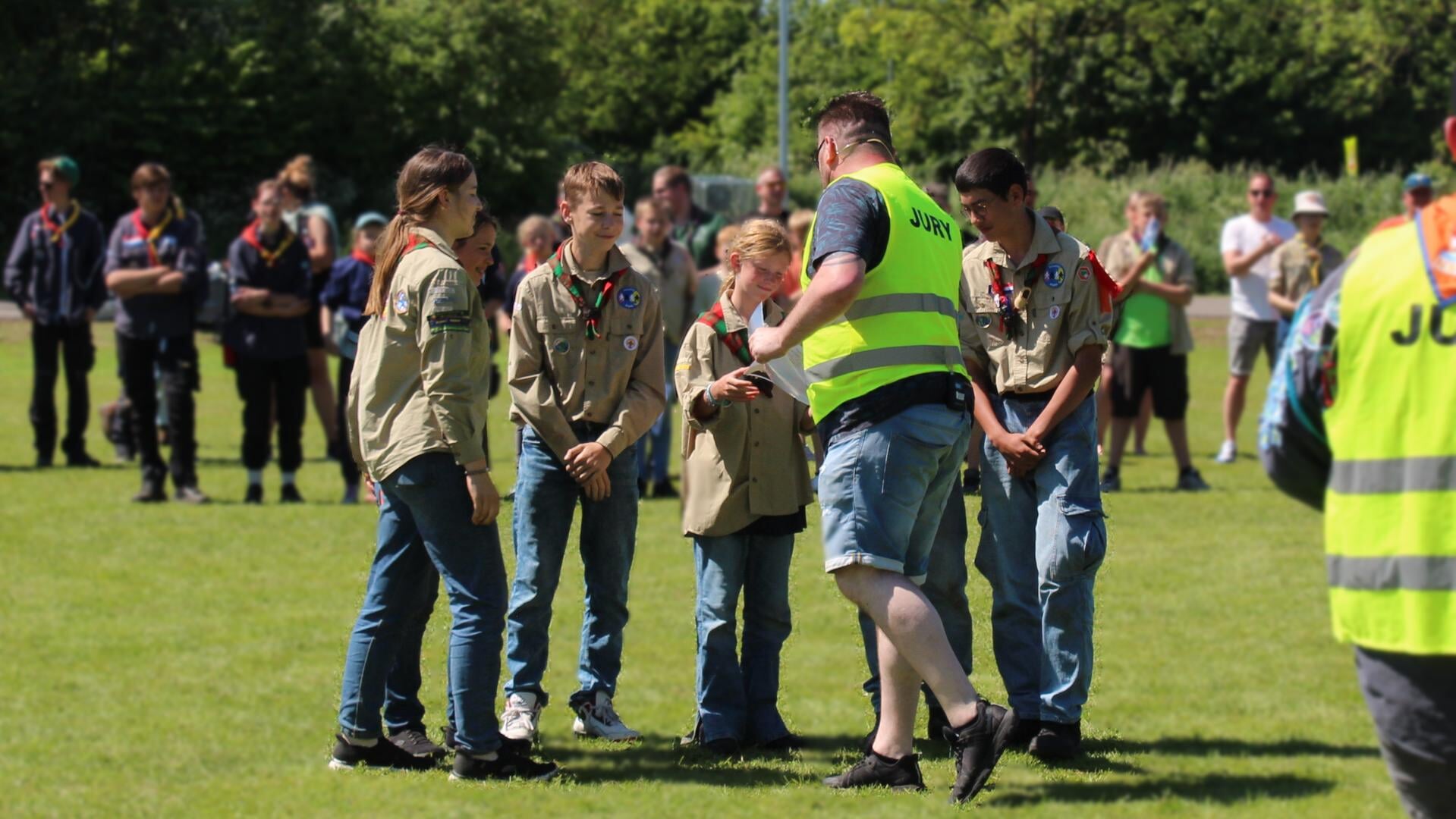 Scouts vertegenwoordigen Scouting Angela op Landelijke Scoutingswedstrijden