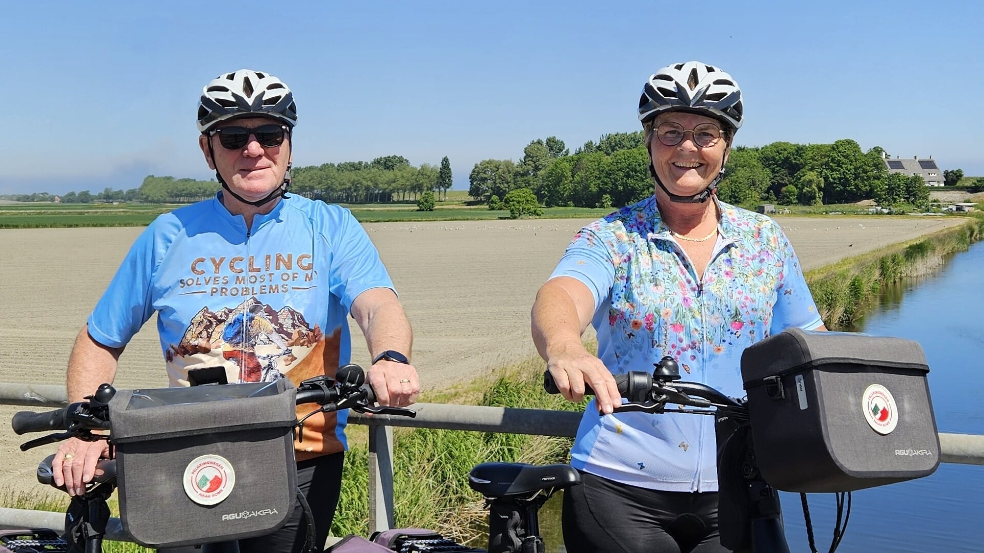 Pelgrims Jeff en Lian op pad voor Hospice Hollands Kroon