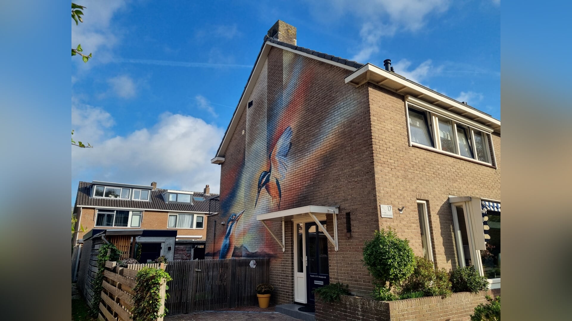 Muurschildering aan Marjoleinlaan mag blijven