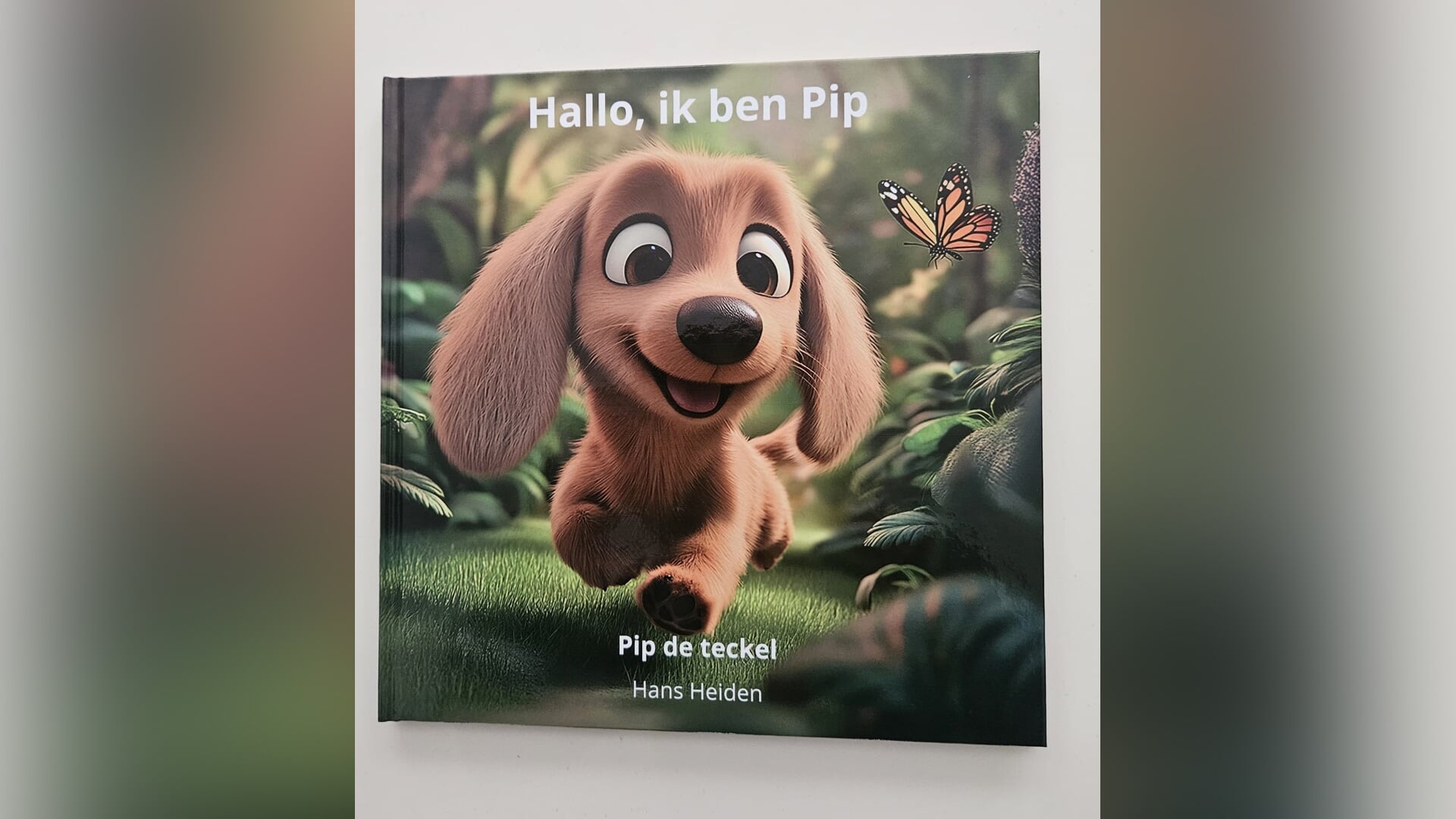 Hans Heiden signeert kinderboek over teckel Pip