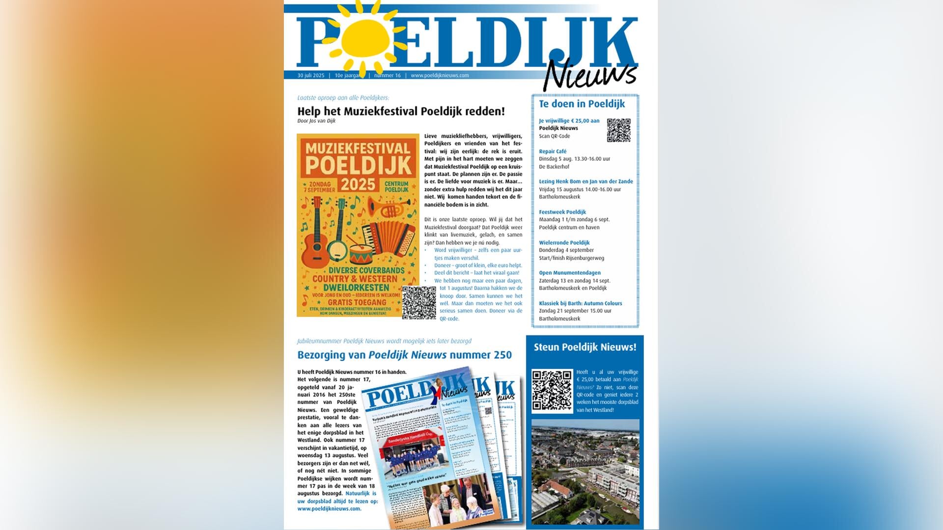 Poeldijks dorpsblad bezig aan 10e jaargang