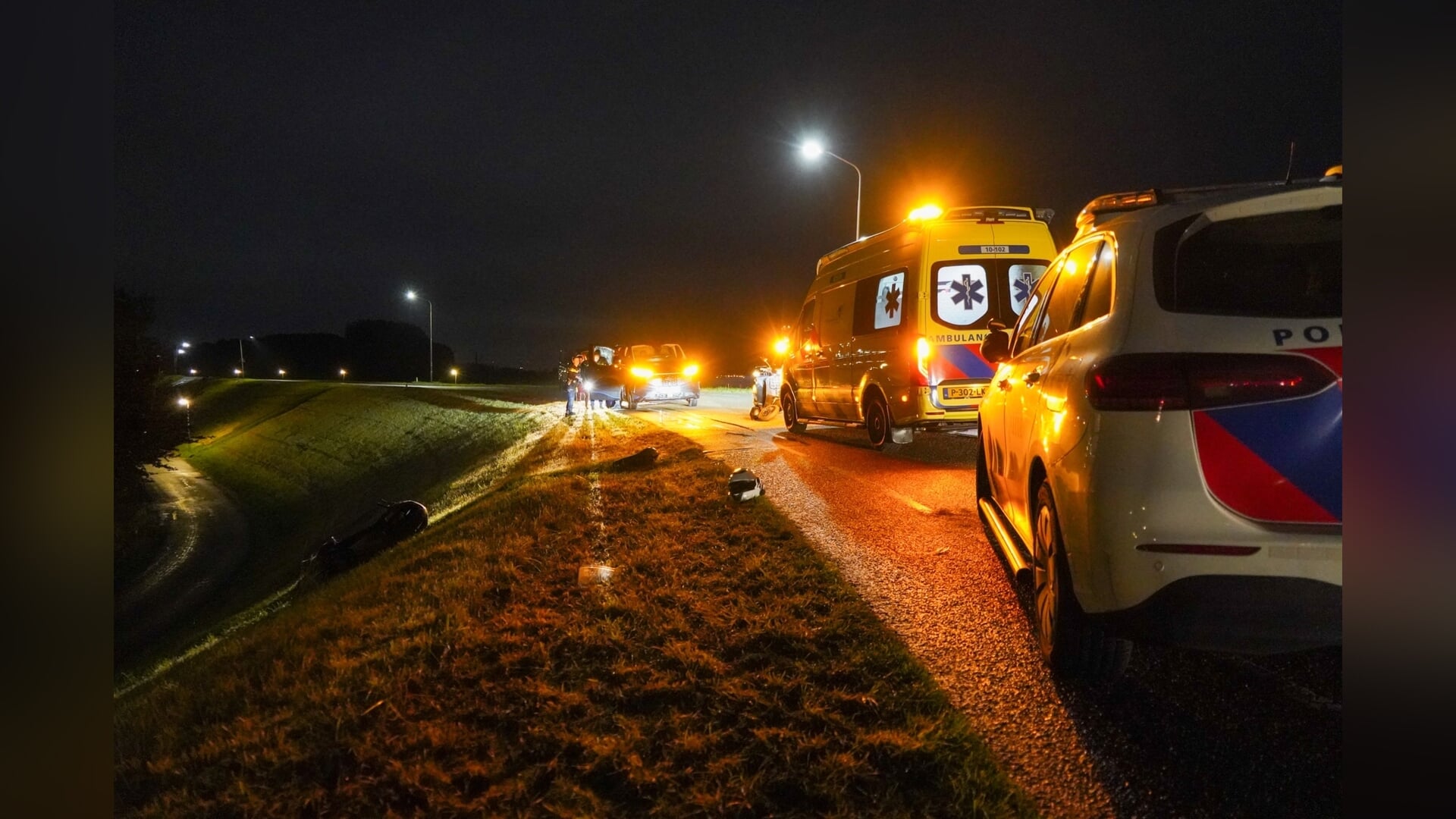 Scooterrijder gewond bij ongeluk aan Oosterdijk in Wervershoof