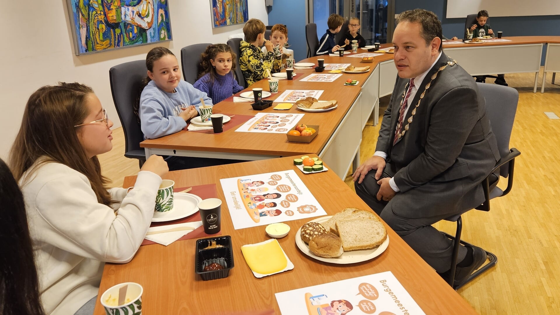 Gezond ontbijten met de burgemeester