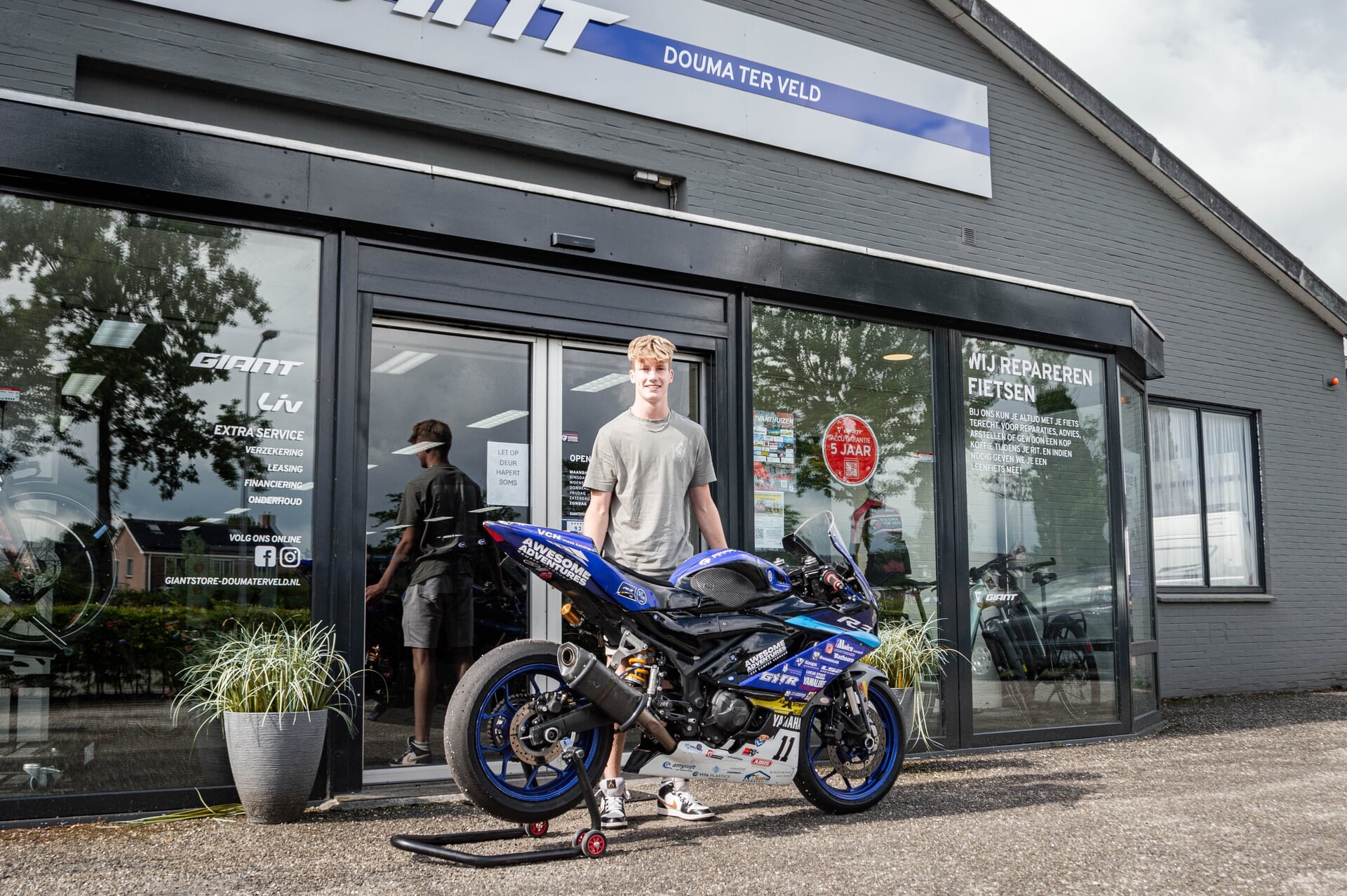 Motorcoureur Lars ter Veld maakt stappen naar het IDC