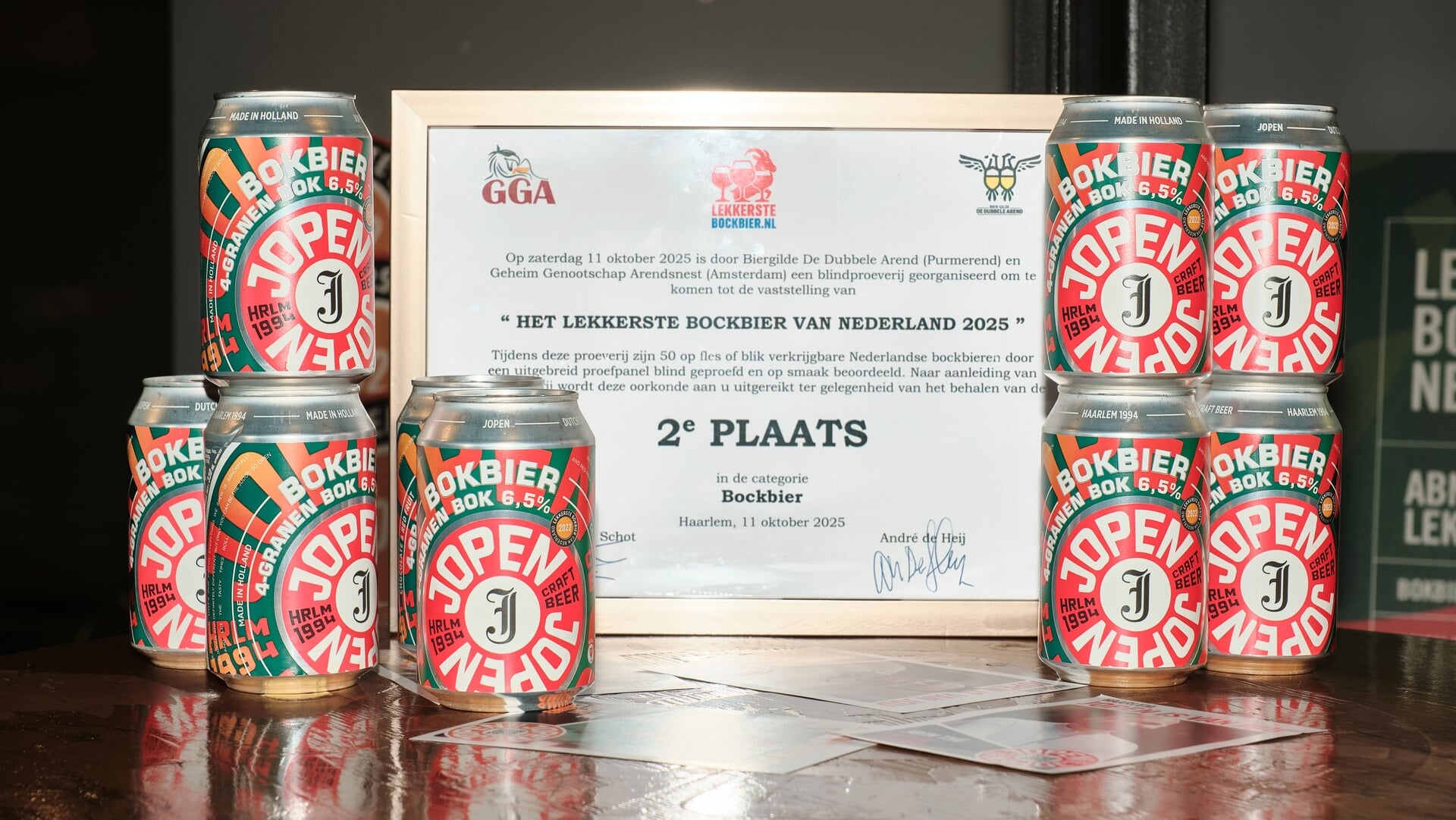 Wéér raak! Jopen sleept opnieuw een prijs binnen bij de verkiezing van het Lekkerste Bockbier van Ne