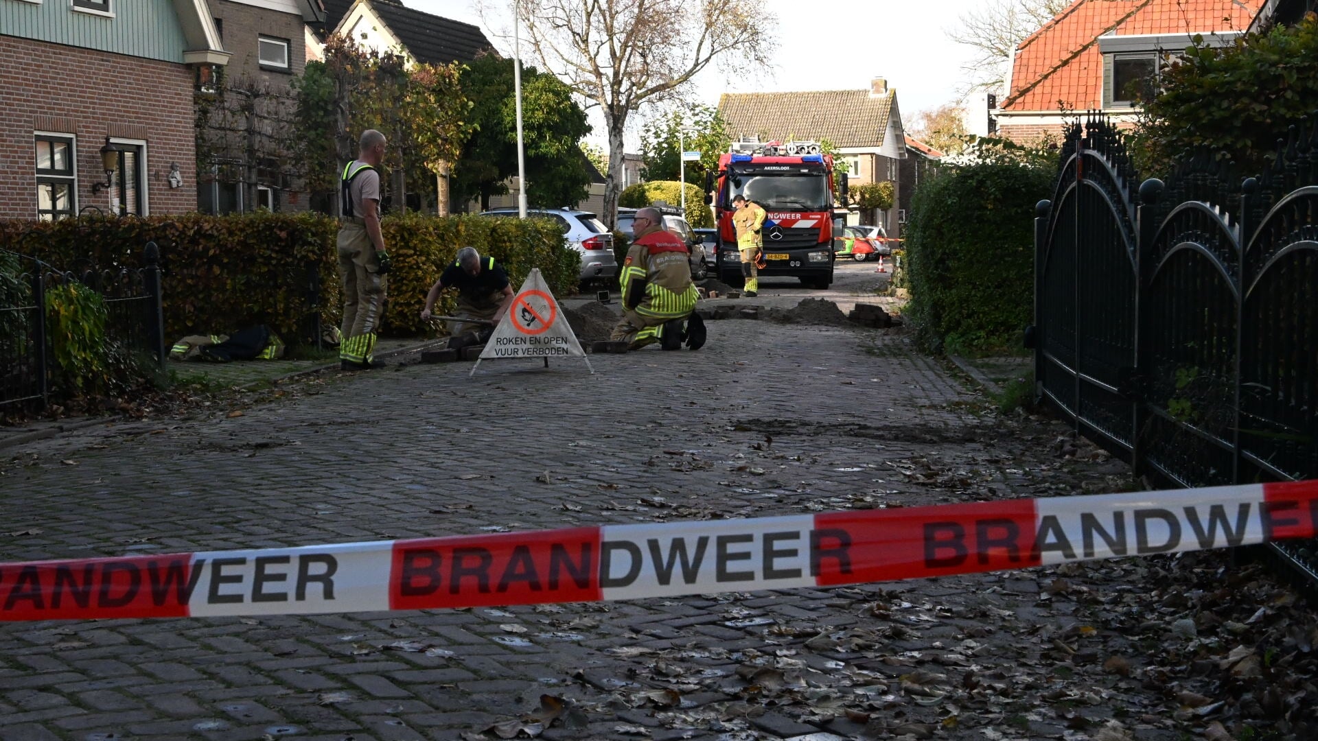 Woningen ontruimd vanwege gaslek aan Kerklaan in Akersloot