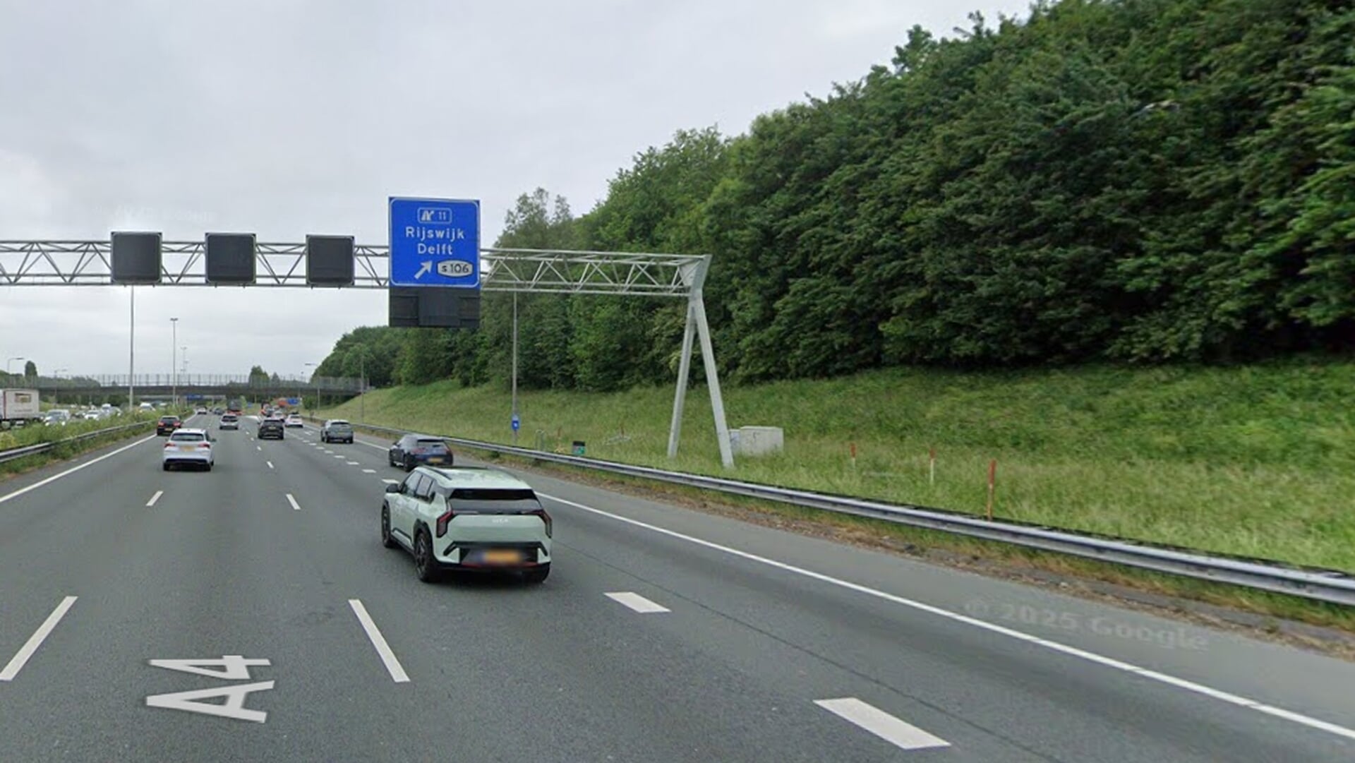 Afrit 11 (Rijswijk/Delft) van de A4 tijdelijk afgesloten