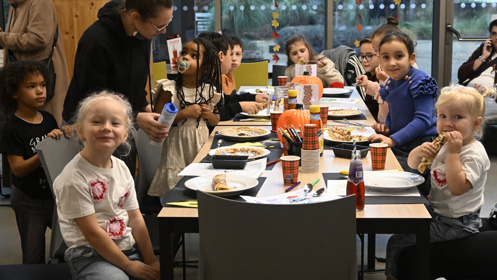 Gezellig pannenkoeken eten in Het Dorpshuis