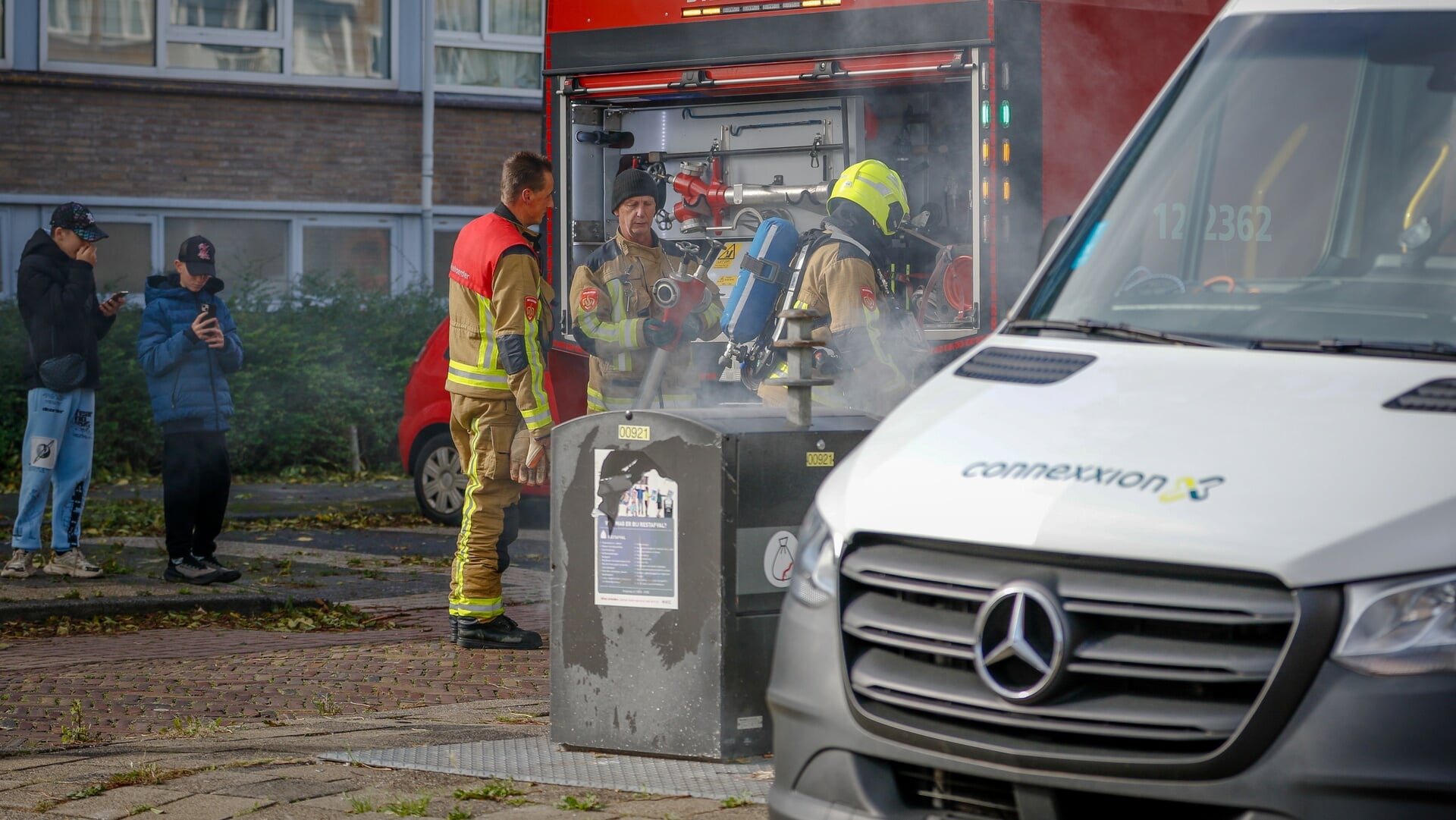 Brand in ondergrondse container aan Rubiconstraat in Beverwijk