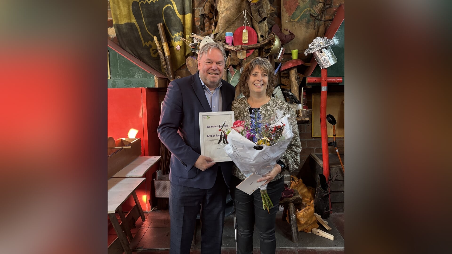 Heilooër Waarderingsspeld voor Amber Sprenkeling