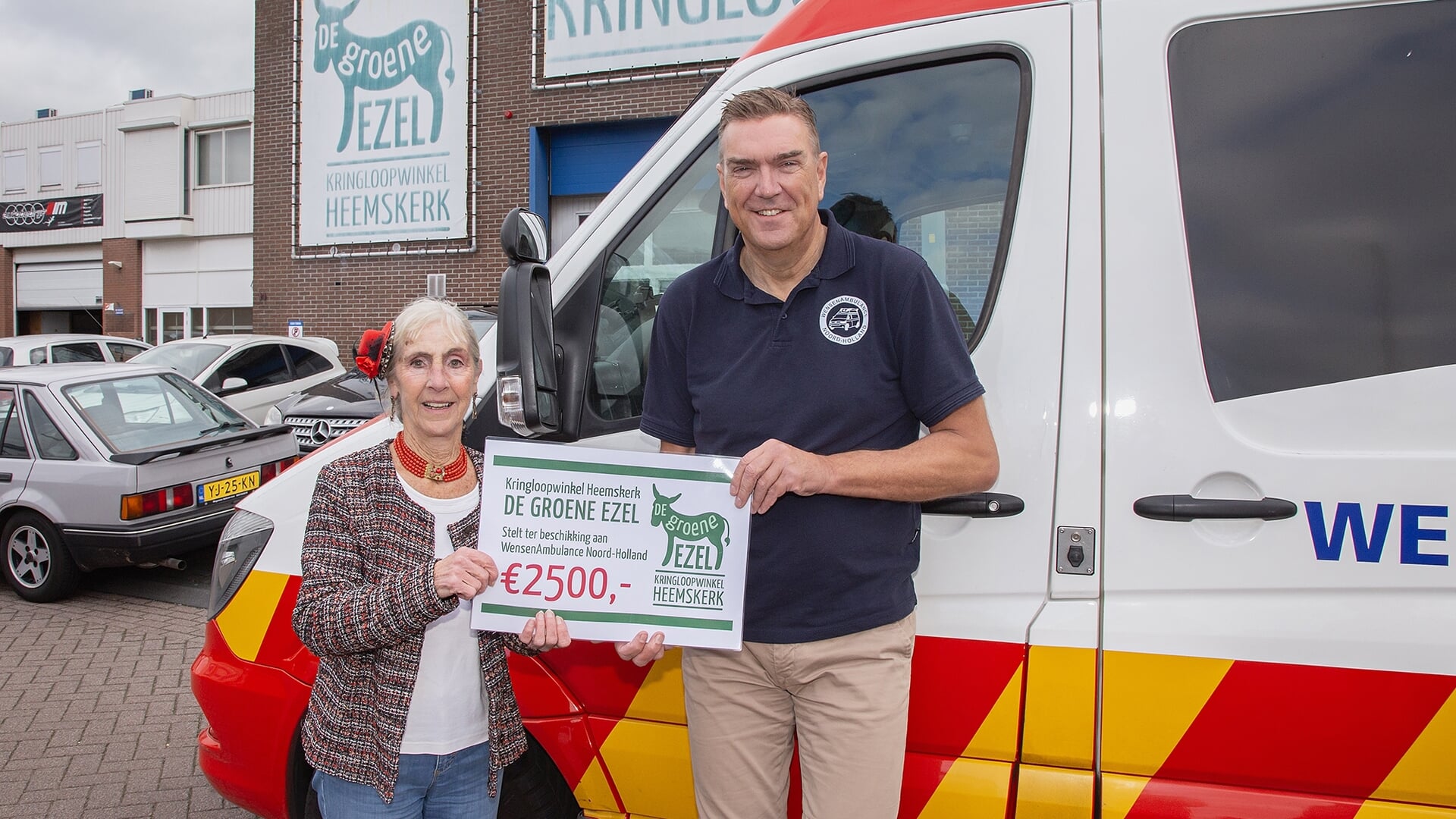 Hartverwarmende steun van De Groene Ezel voor Stichting WensenAmbulance Noord-Holland