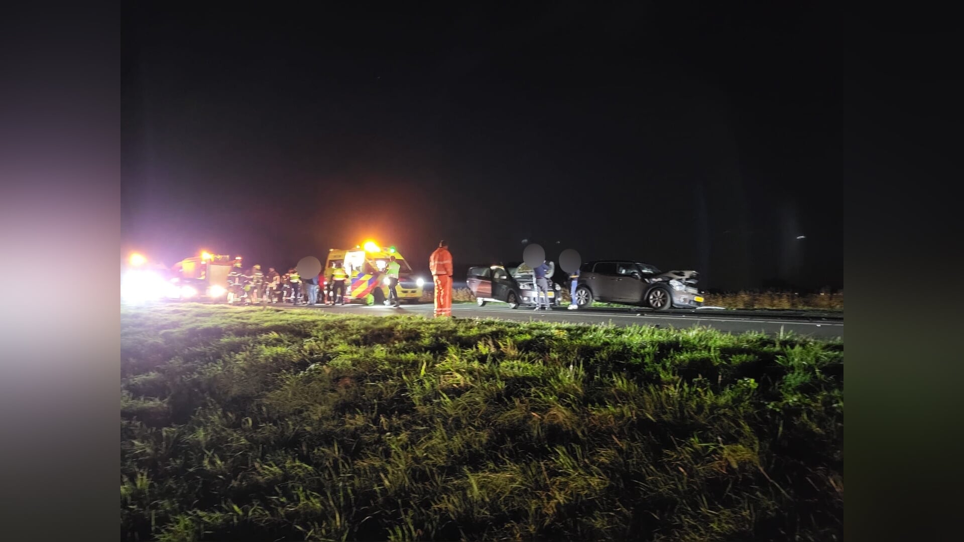 N248 bij Schagerbrug volledig afgesloten na ongeluk met meerdere voertuigen