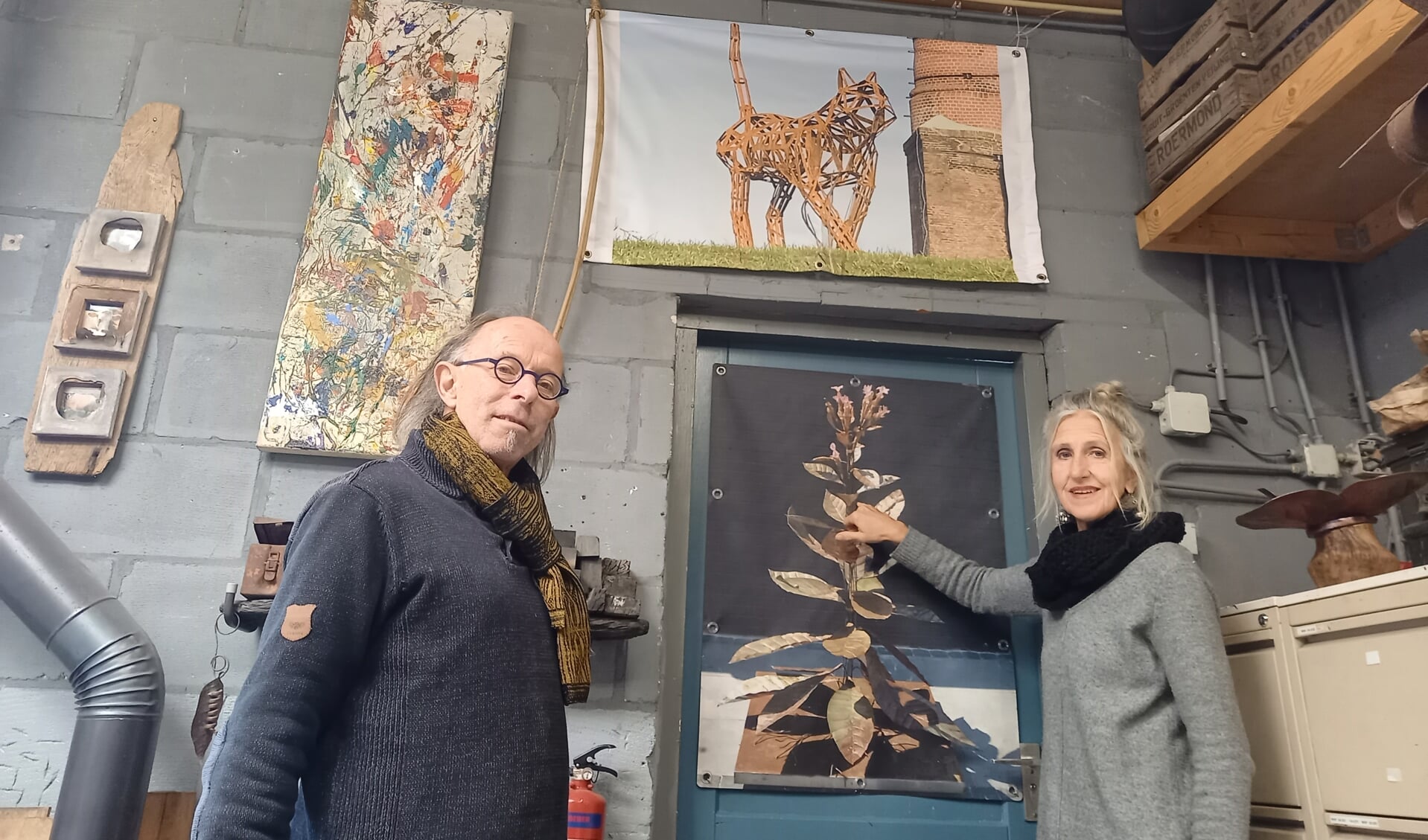 Les artistes Pieter et Suzanne échangent Veenendaal contre la France