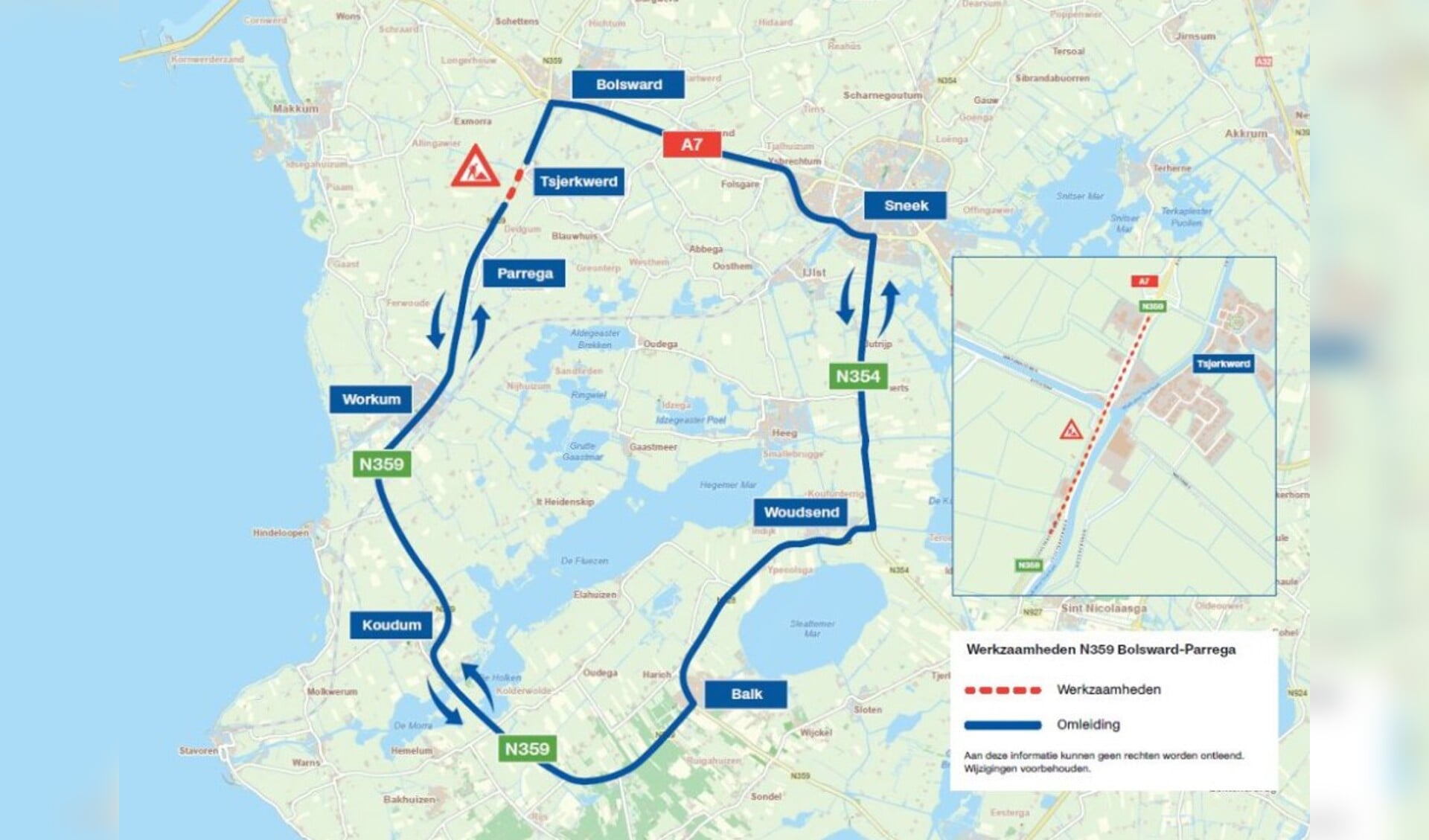Werkzaamheden N359 Boalsert-Warkum