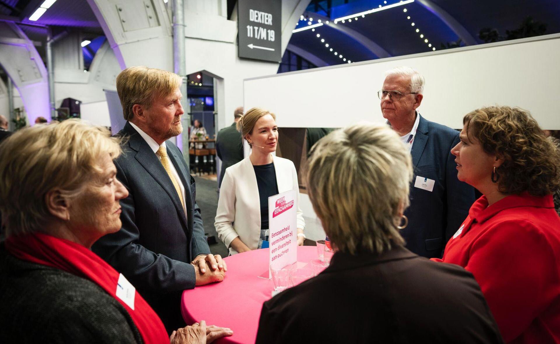Jaap Bos in gesprek met de Koning tijdens de Week tegen Eenzaamheid
