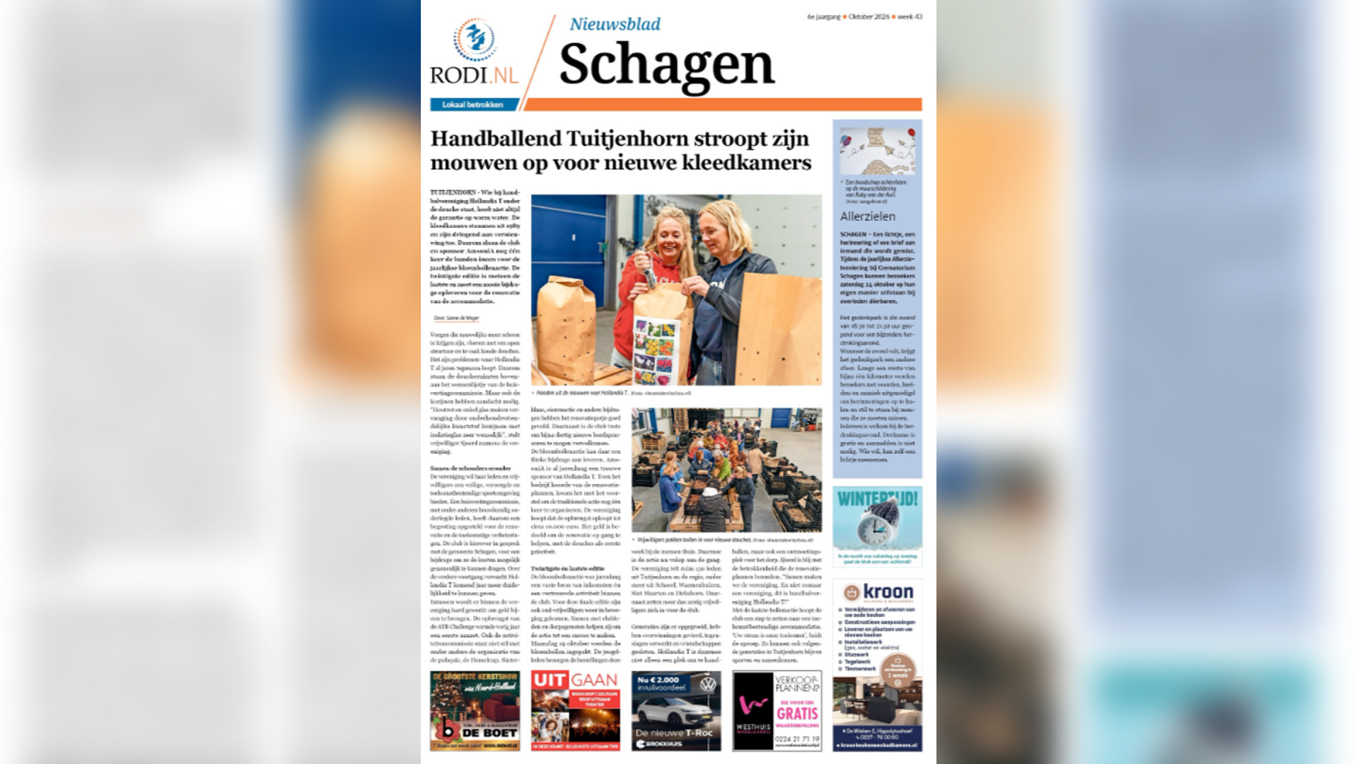 De krant staat online!
