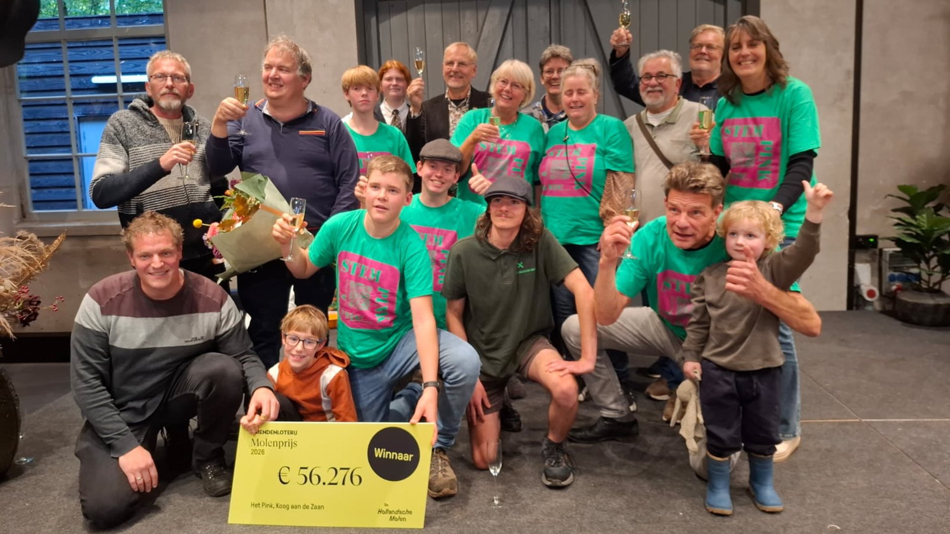 Molen Het Pink in Zaandam wint VriendenLoterij Molenprijs van € 56.276