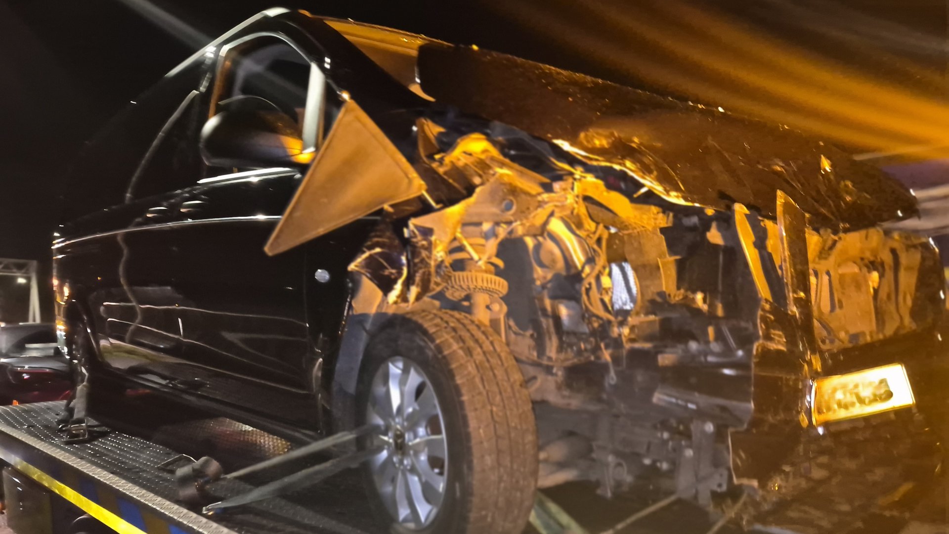 Rouwauto betrokken bij ongeval met vijf auto’s op A9 bij Heiloo