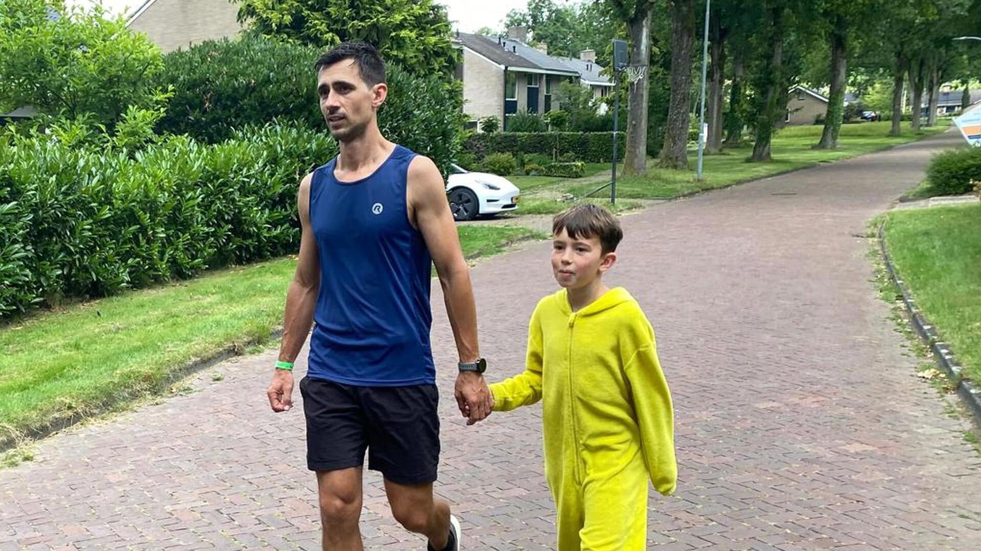 Atleet Bram Wubs rent een heel etmaal