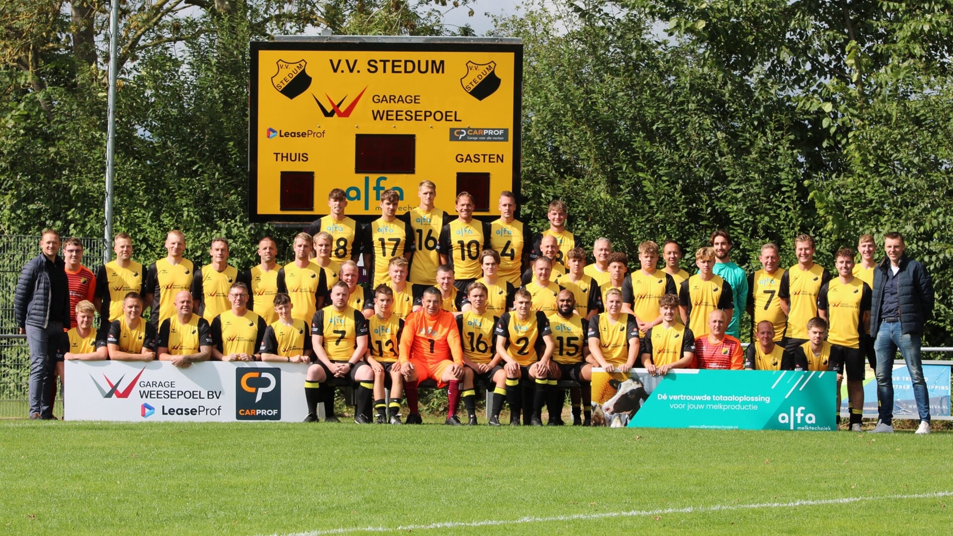 Seniorenteams vv Stedum in het nieuw gestoken