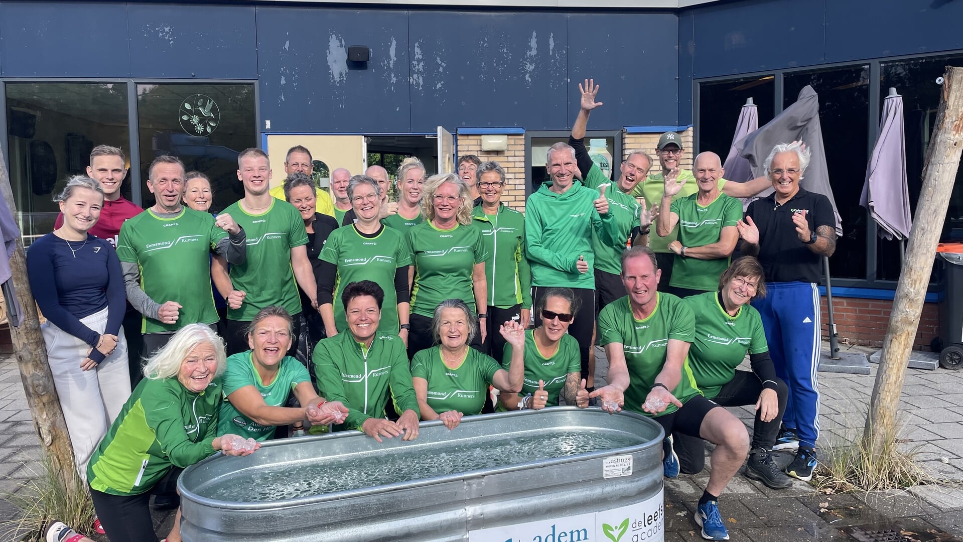 Runners trotseren de kou