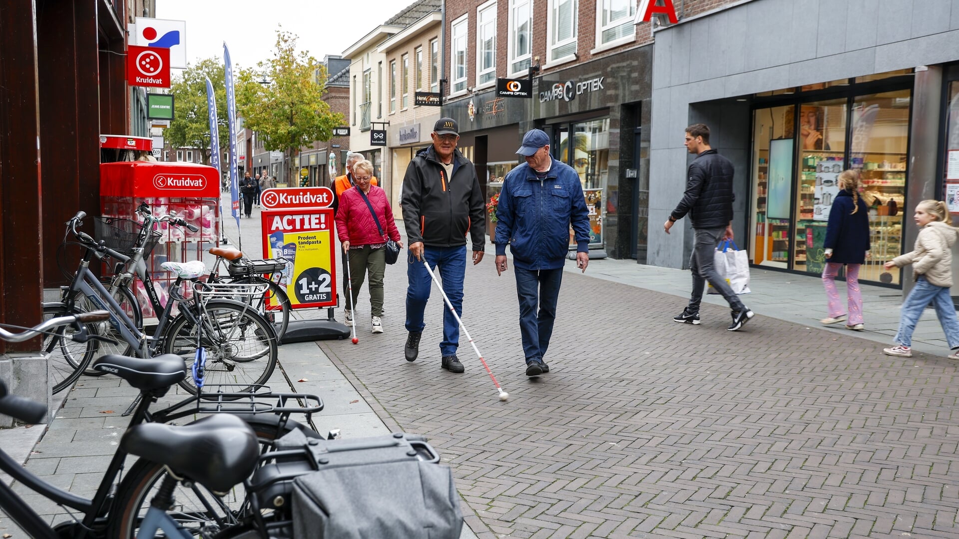Wandelen met een witte stok