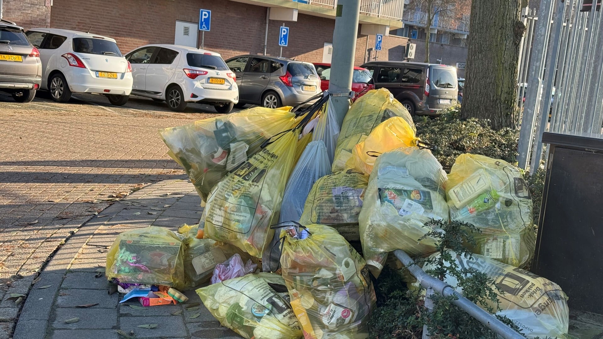 Gele zakken blijven voorlopig