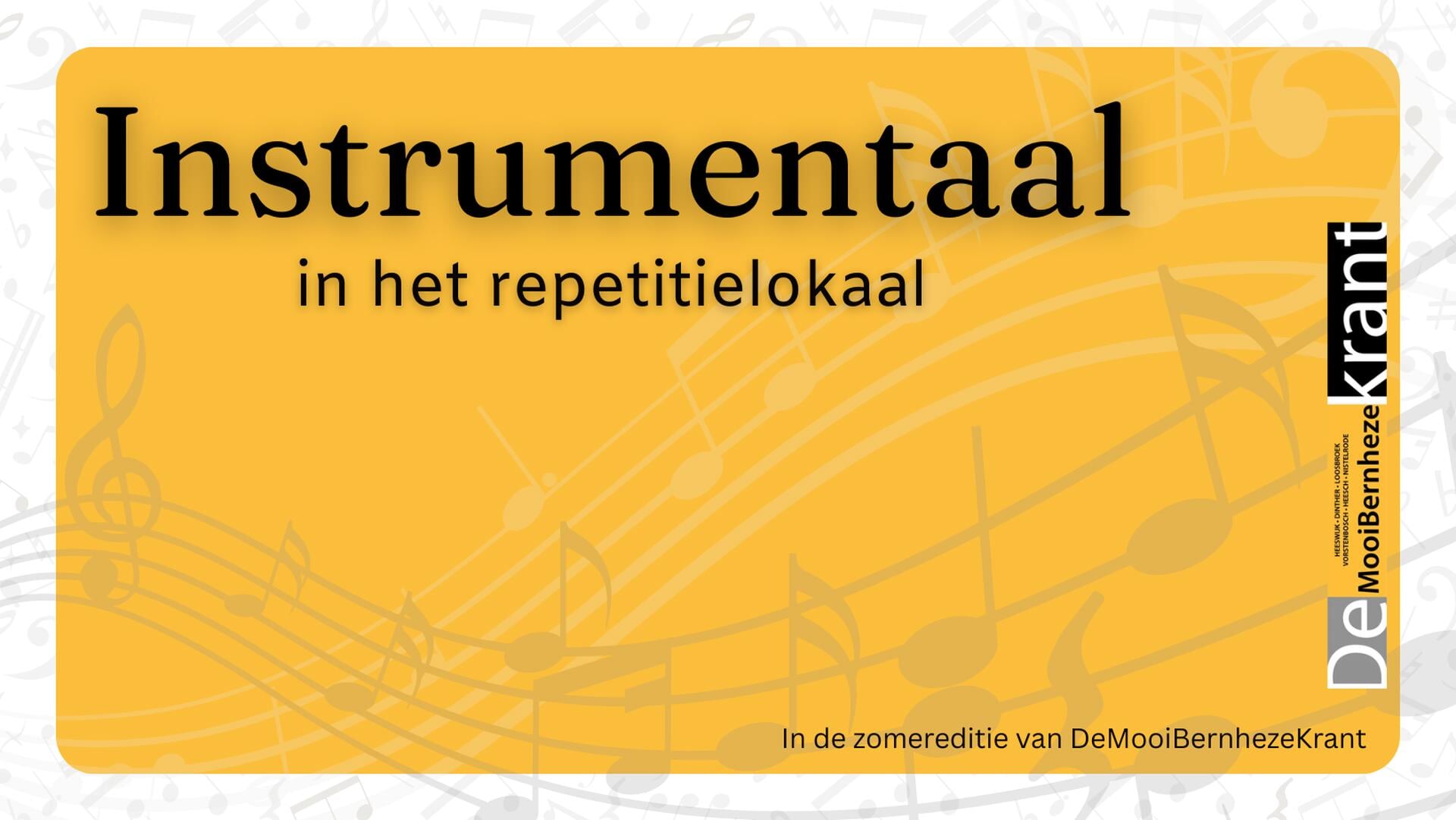 Instrumentaal in het repetitielokaal
