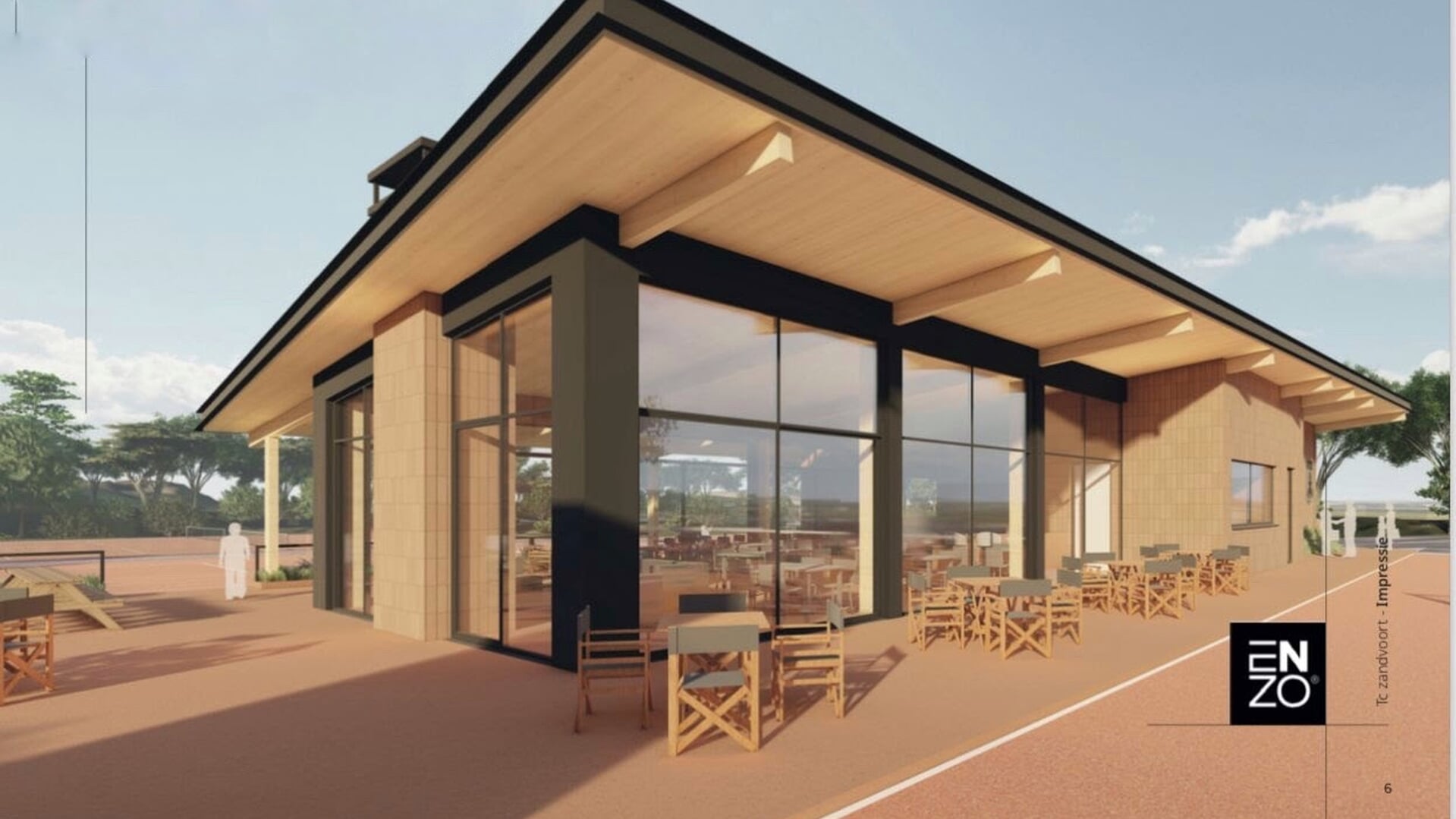 Nieuw clubhuis voor Tennisclub Zandvoort