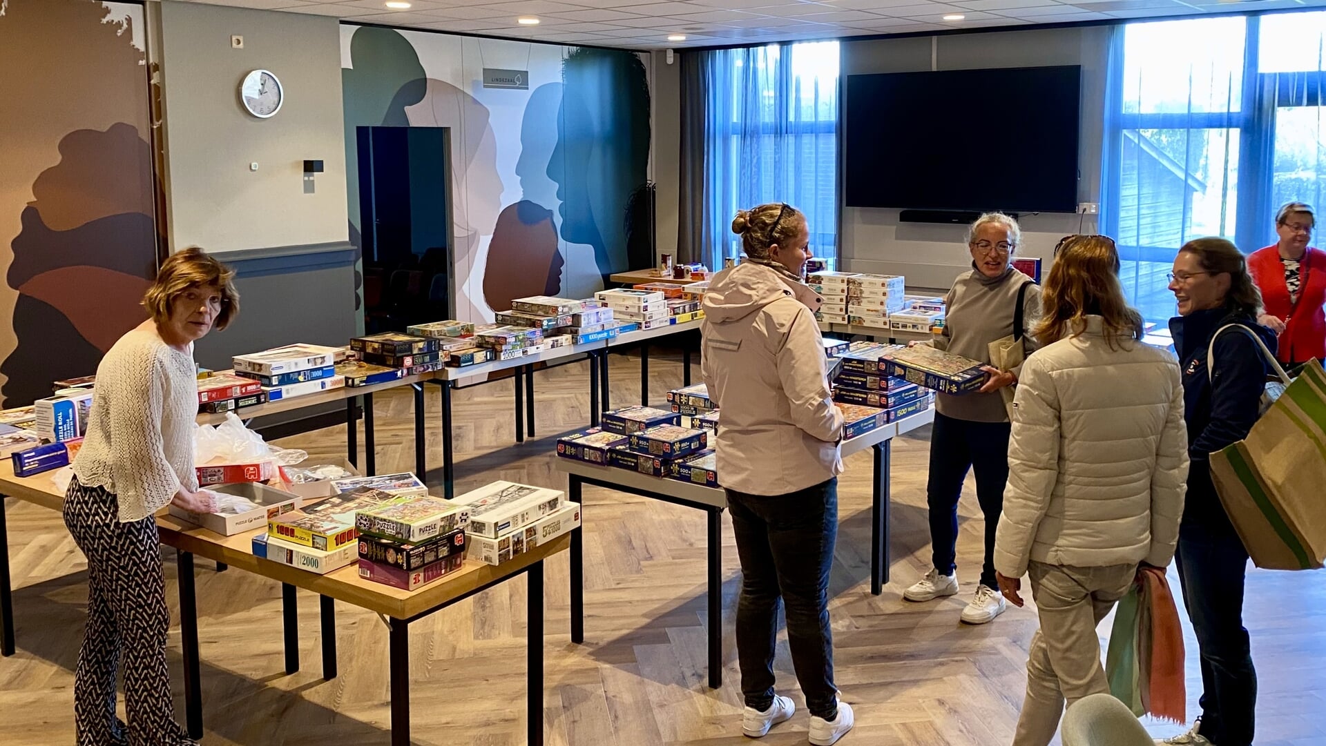 Puzzelbank in CC Servaes een geslaagde start