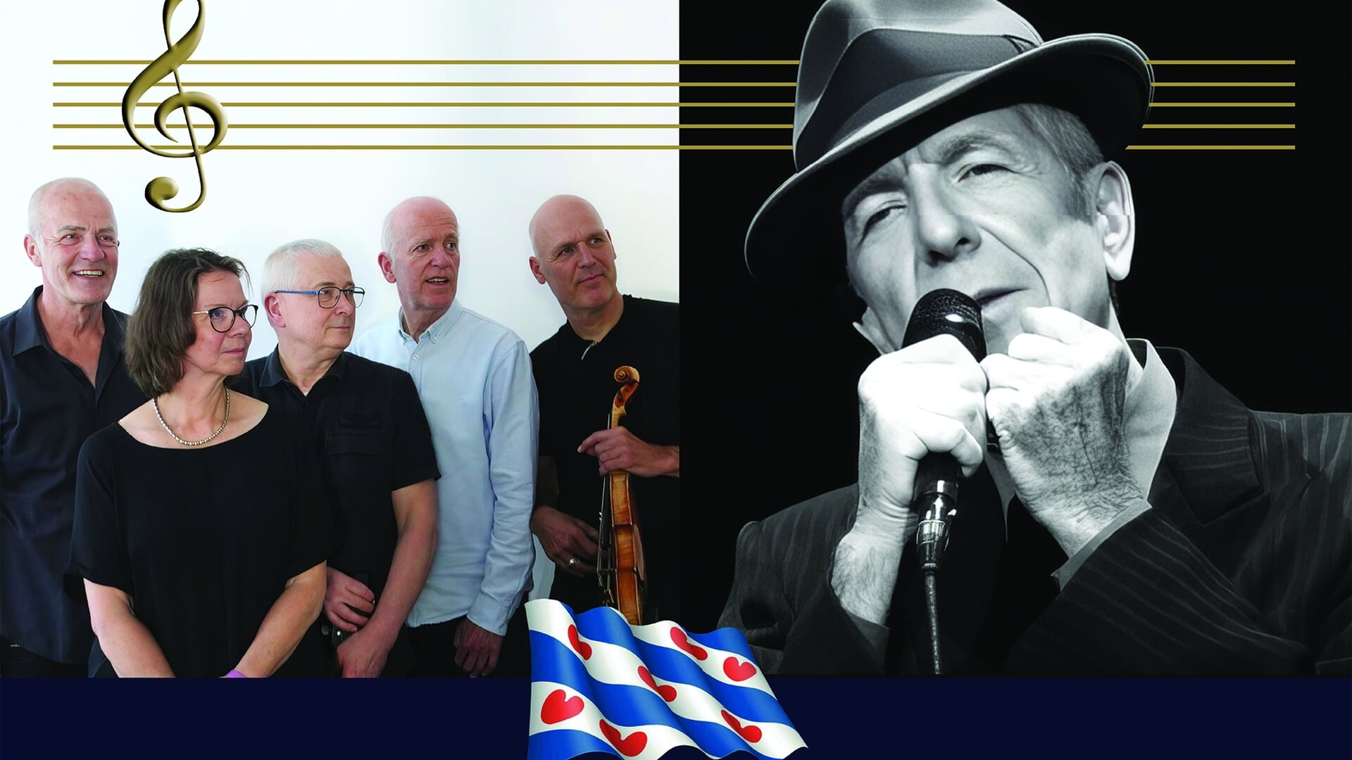 Ode aan Leonard Cohen in de kerk van Ysbrechtum