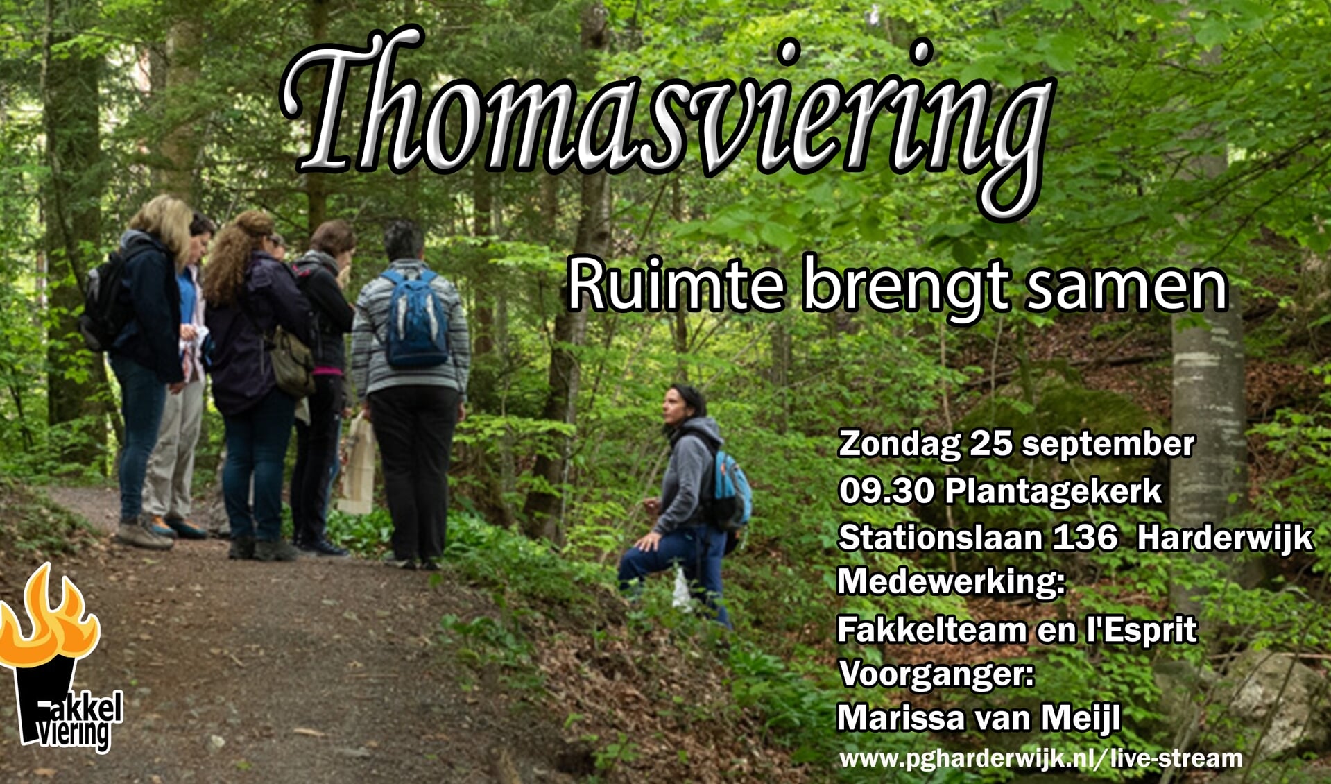Thomas viering 25 september 2022 om 9.30 in Harderwijk Plantagekerk ...