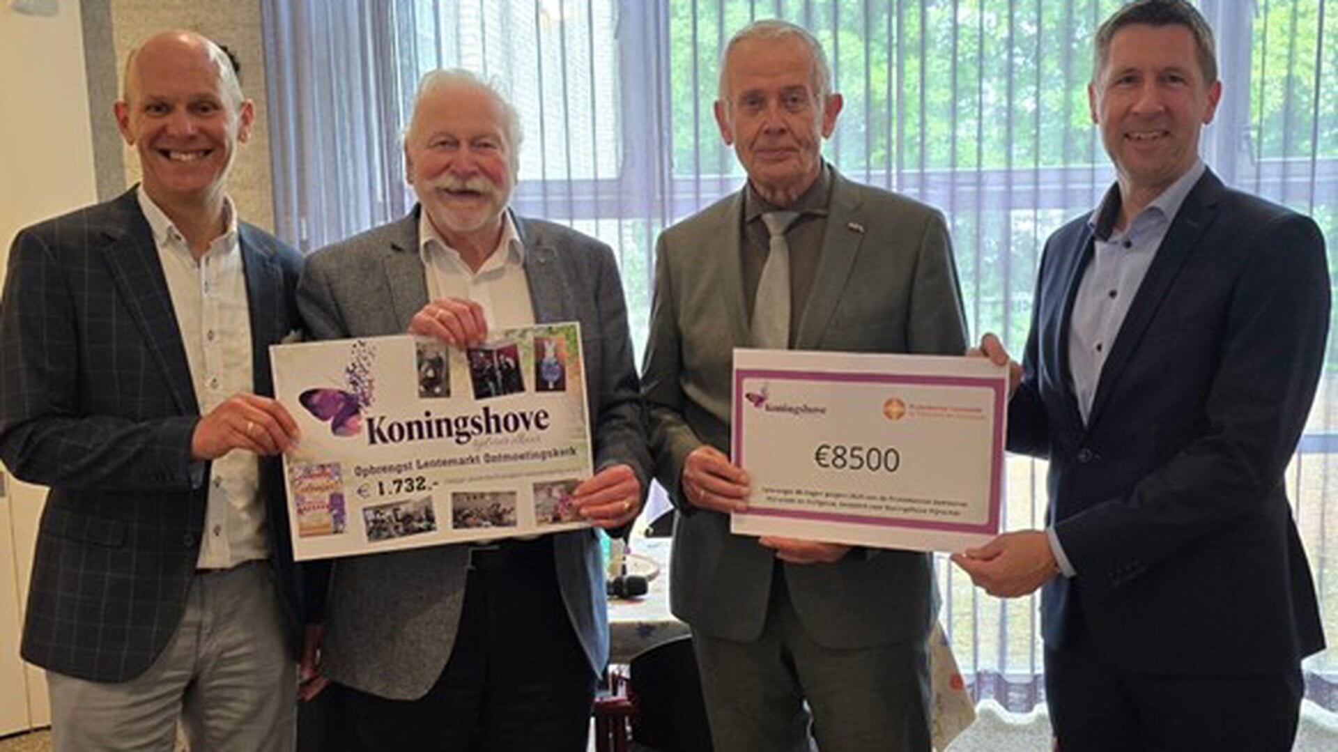 Weer cheques voor het Hospice Koningshove