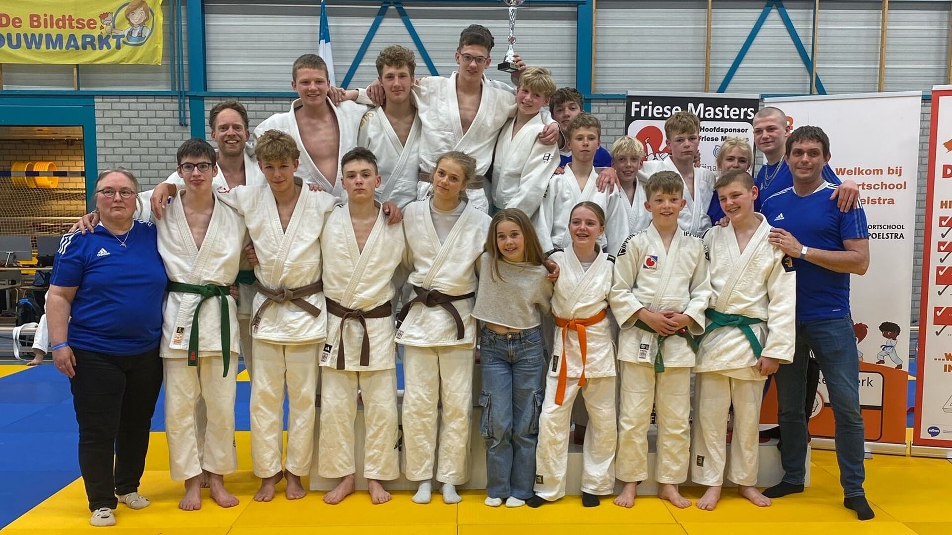 Judoka’s Akkermans in de prijzen bij de Friese Masters
