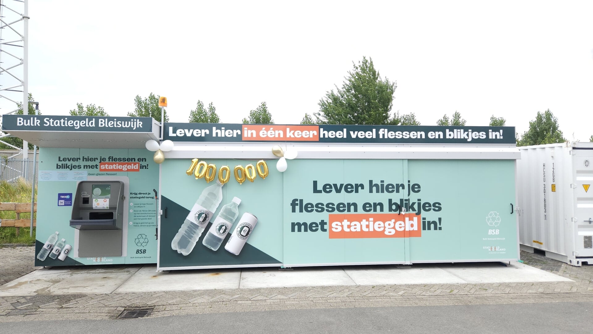 Magische mijlpaal: Bleiswijkse Bulk Statiegeldautomaat tikt 1 miljoen aan